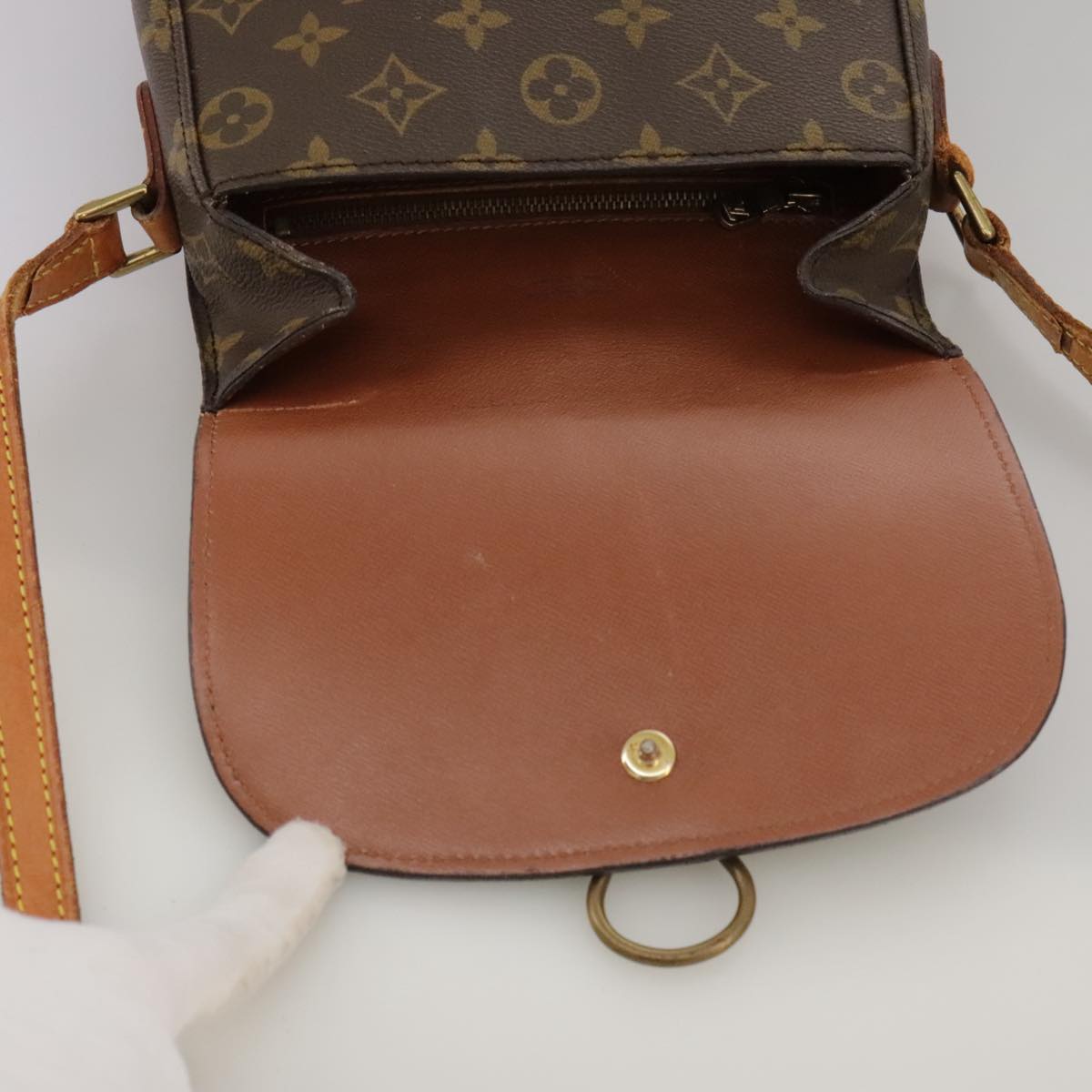 LOUIS VUITTON Monogram Saint Cloud MM Shoulder Bag M51243 LV Auth 103792