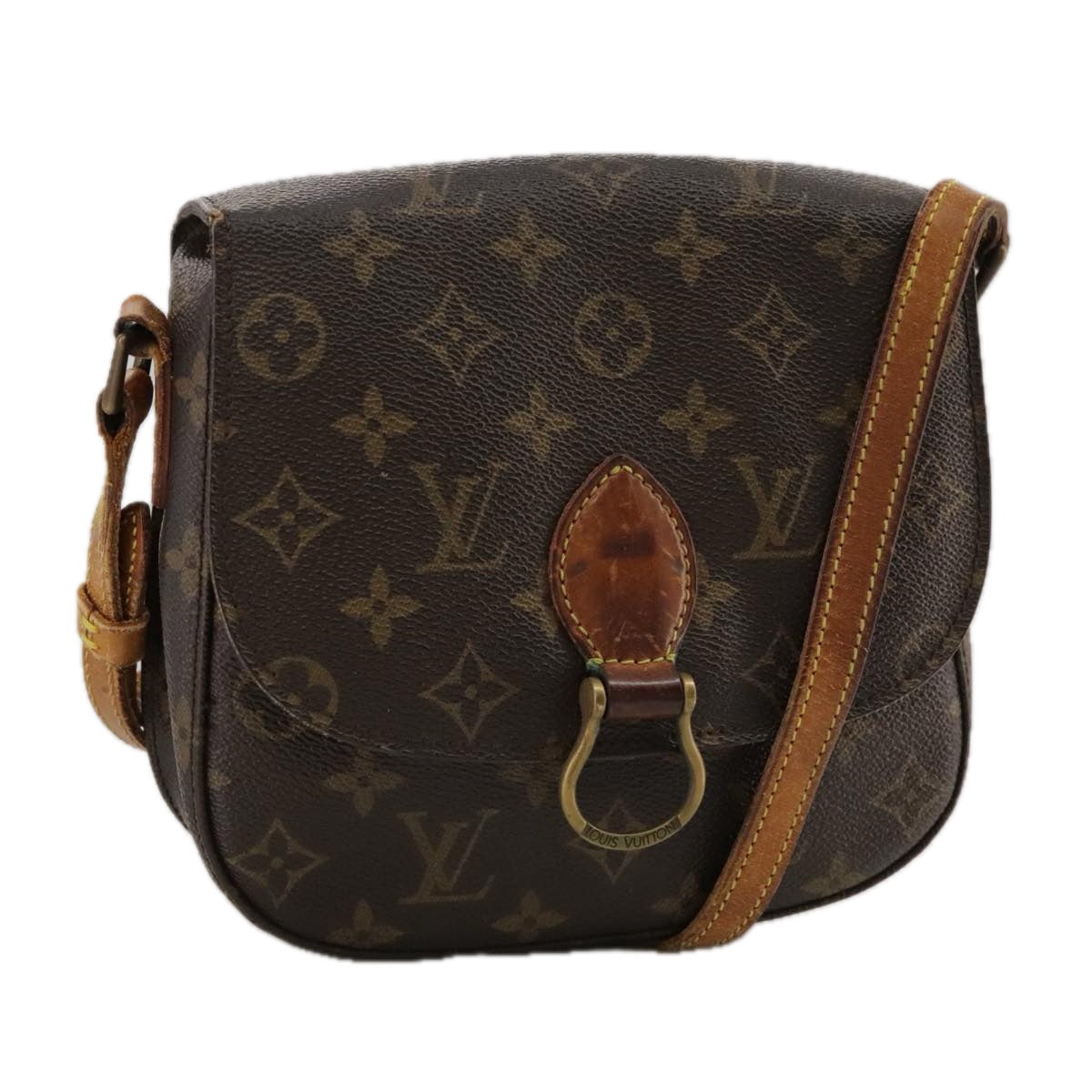 LOUIS VUITTON Monogram Saint Cloud MM Shoulder Bag M51243 LV Auth 103793