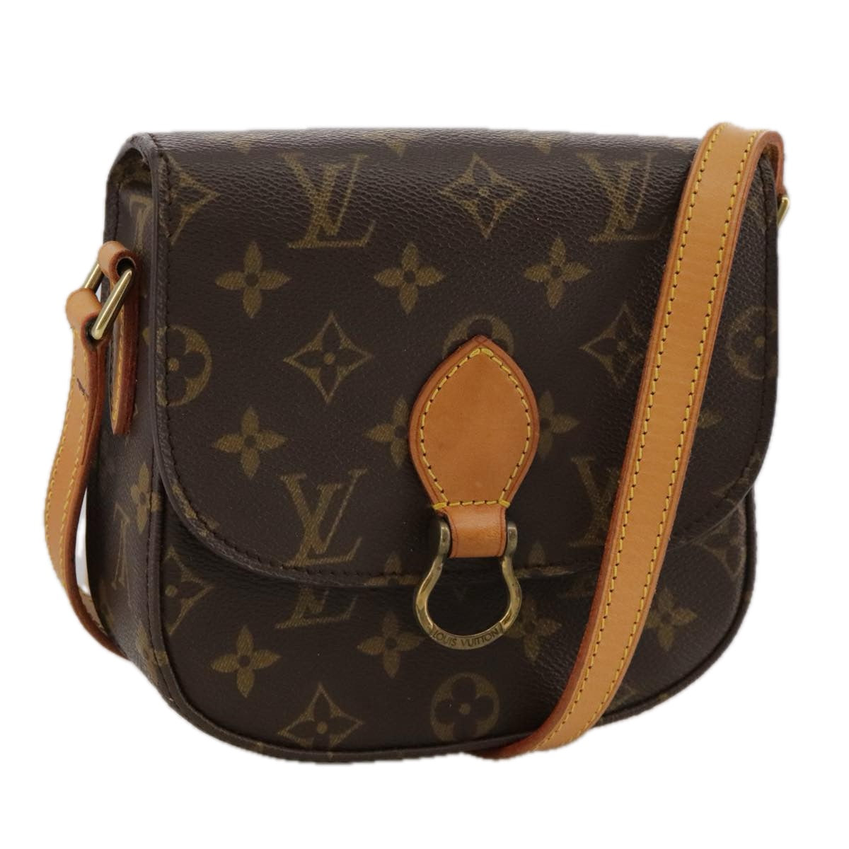 LOUIS VUITTON Monogram Saint Cloud PM Shoulder Bag M51244 LV Auth 103833