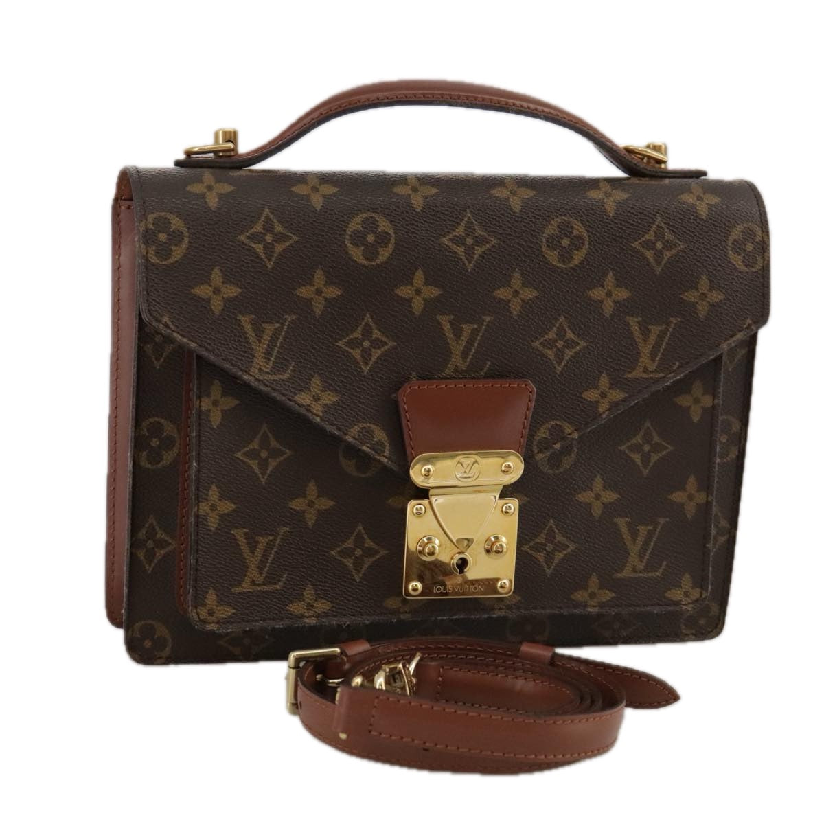 LOUIS VUITTON Monogram Monceau 26 Shoulder Bag M51187 LV Auth 103885