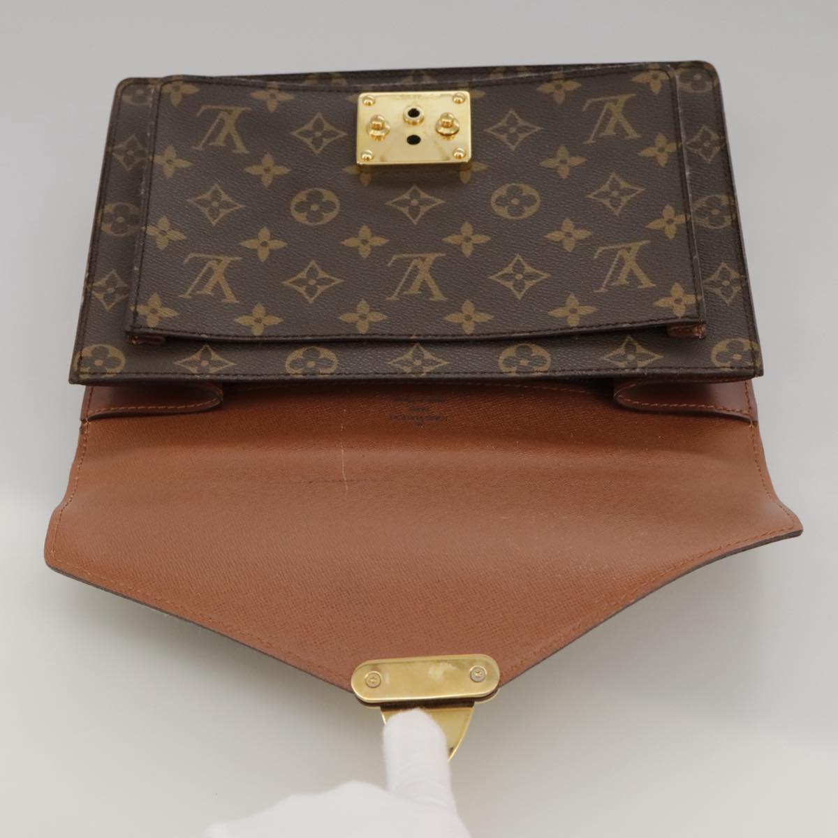 LOUIS VUITTON Monogram Monceau 26 Shoulder Bag M51187 LV Auth 103885