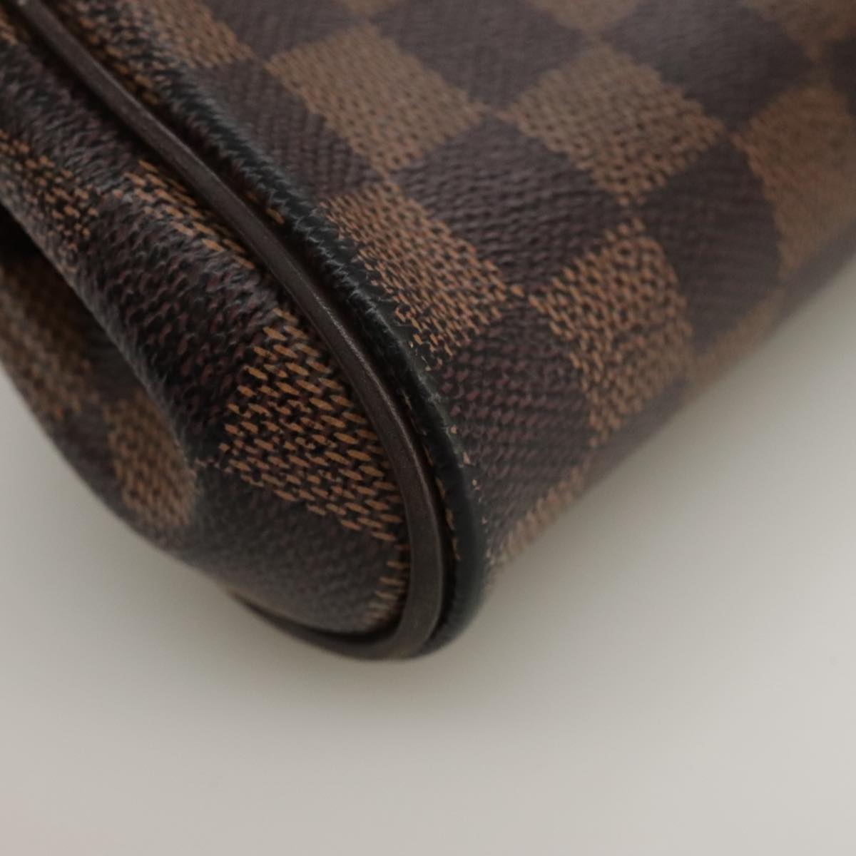 LOUIS VUITTON Damier Ebene Eva Shoulder Bag 2way N55213 LV Auth 103893