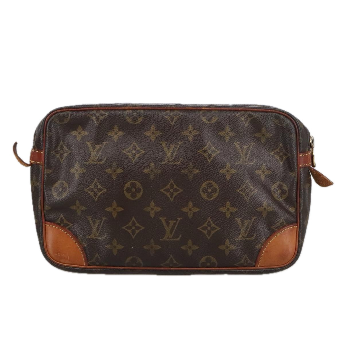LOUIS VUITTON Monogram Compiegne 28 Clutch Bag M51845 LV Auth 103918