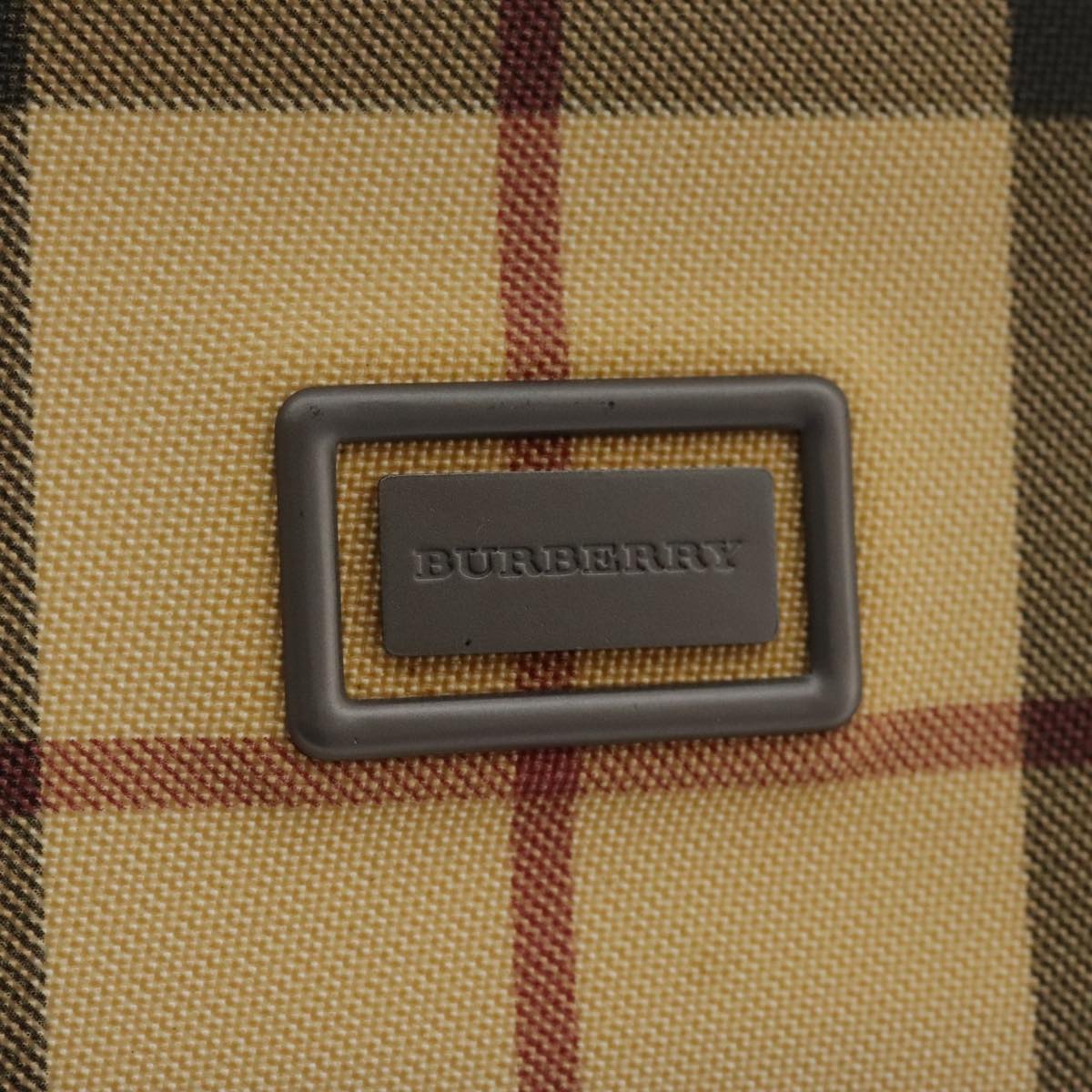 BURBERRY Nova Check Shoulder Bag PVC Beige Auth 103955