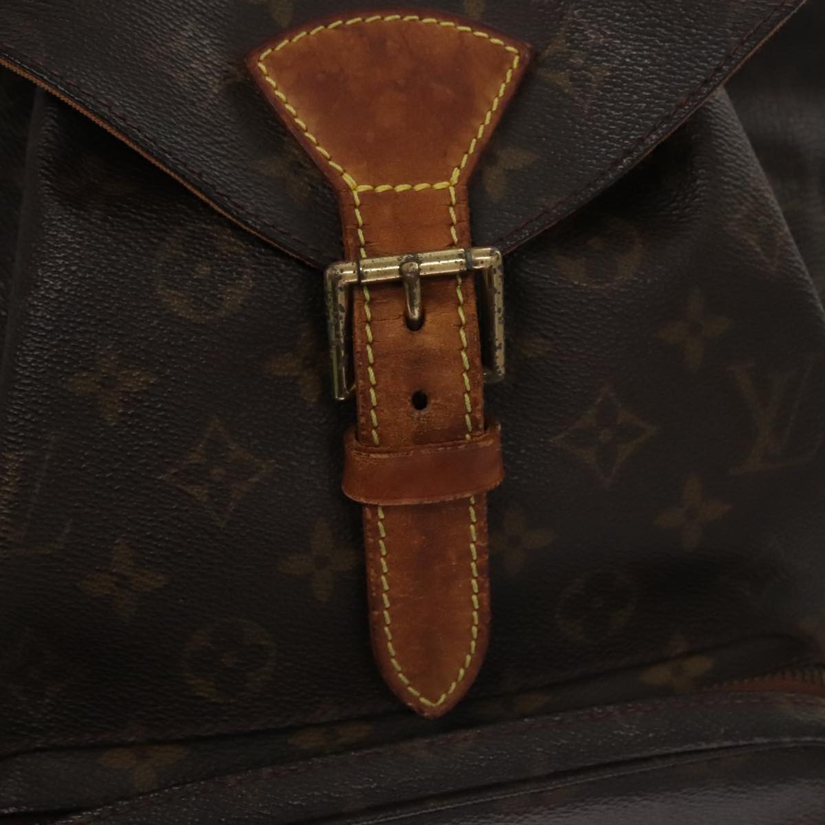 LOUIS VUITTON Monogram Montsouris GM Backpack M51135 LV Auth 104048