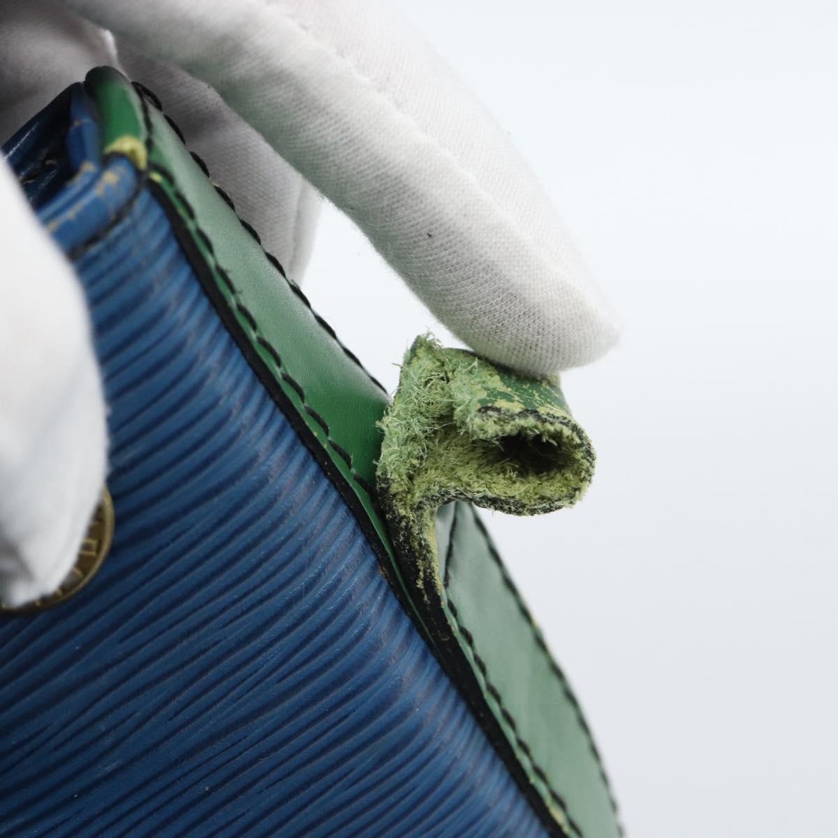 LOUIS VUITTON Epi Noe Shoulder Bag Bicolor Green Blue M44044 LV Auth 104232