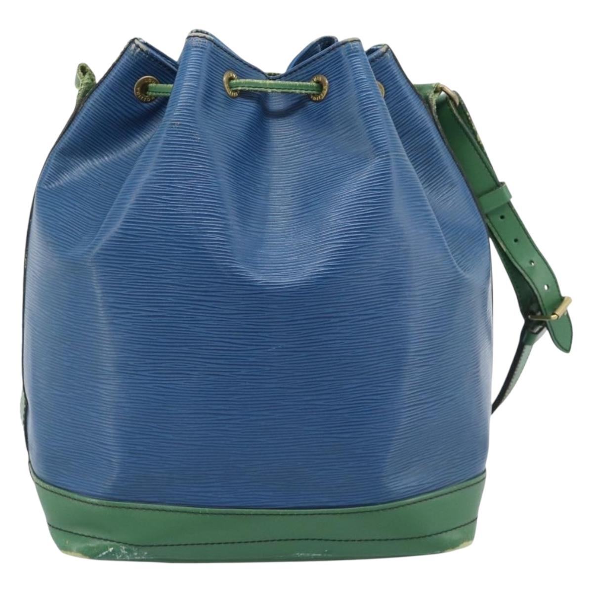 LOUIS VUITTON Epi Noe Shoulder Bag Bicolor Green Blue M44044 LV Auth 104232