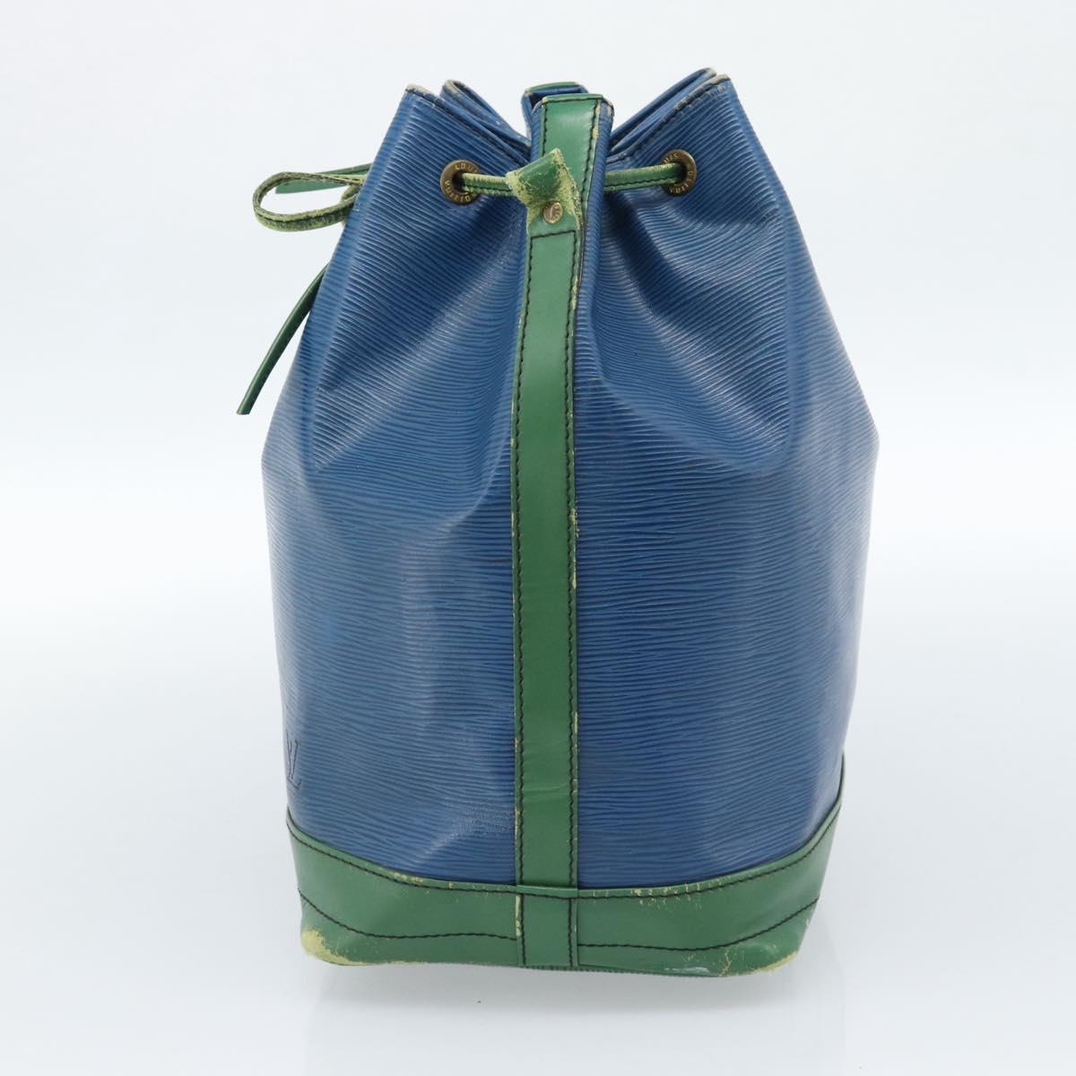 LOUIS VUITTON Epi Noe Shoulder Bag Bicolor Green Blue M44044 LV Auth 104232