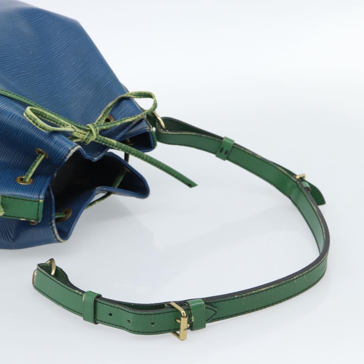 LOUIS VUITTON Epi Noe Shoulder Bag Bicolor Green Blue M44044 LV Auth 104232