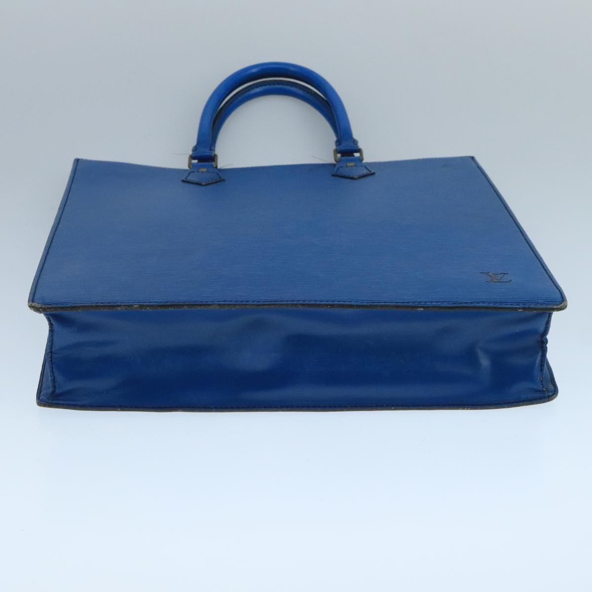 LOUIS VUITTON Epi Sac Plat Hand Bag Blue M52075 LV Auth 104258