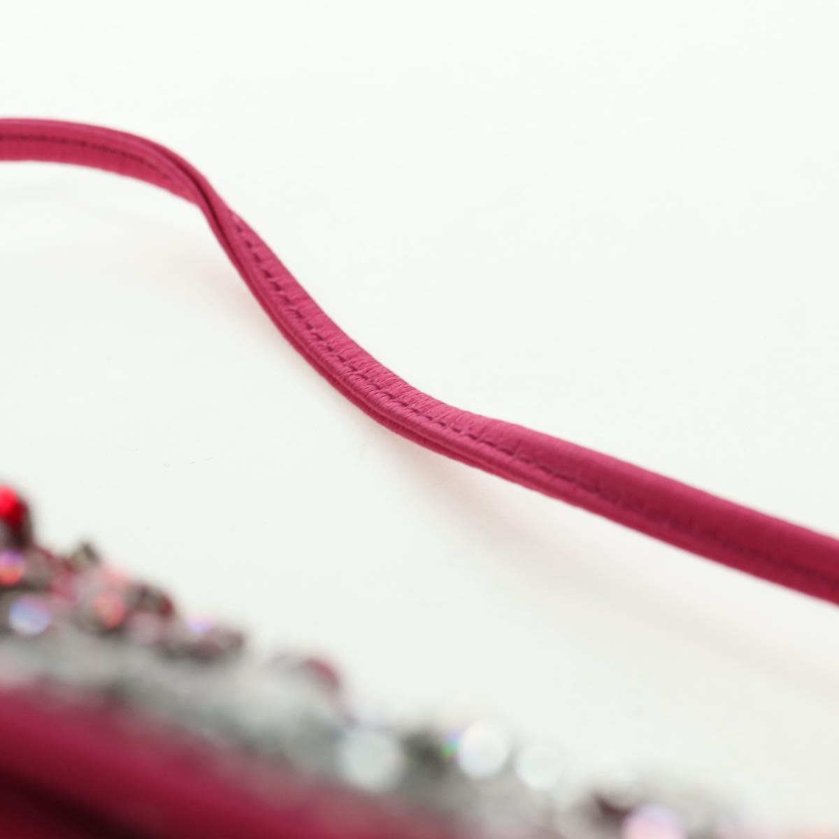 CELINE Shoulder Bag Nylon Purple Auth 104285V