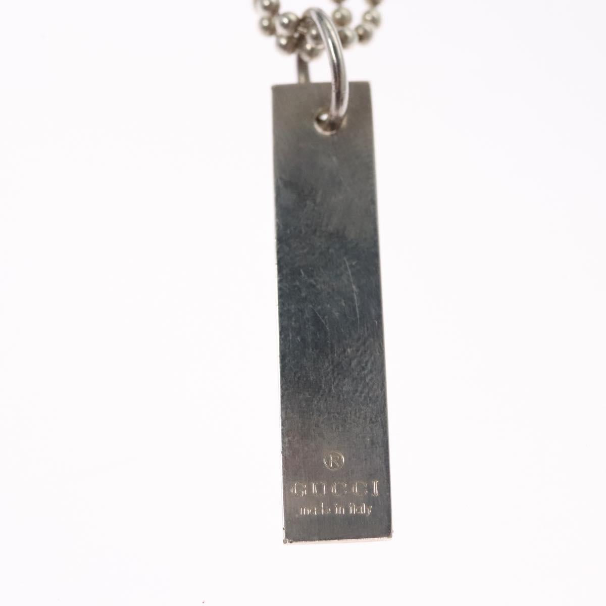 GUCCI Necklace metal Silver tone Auth 104454