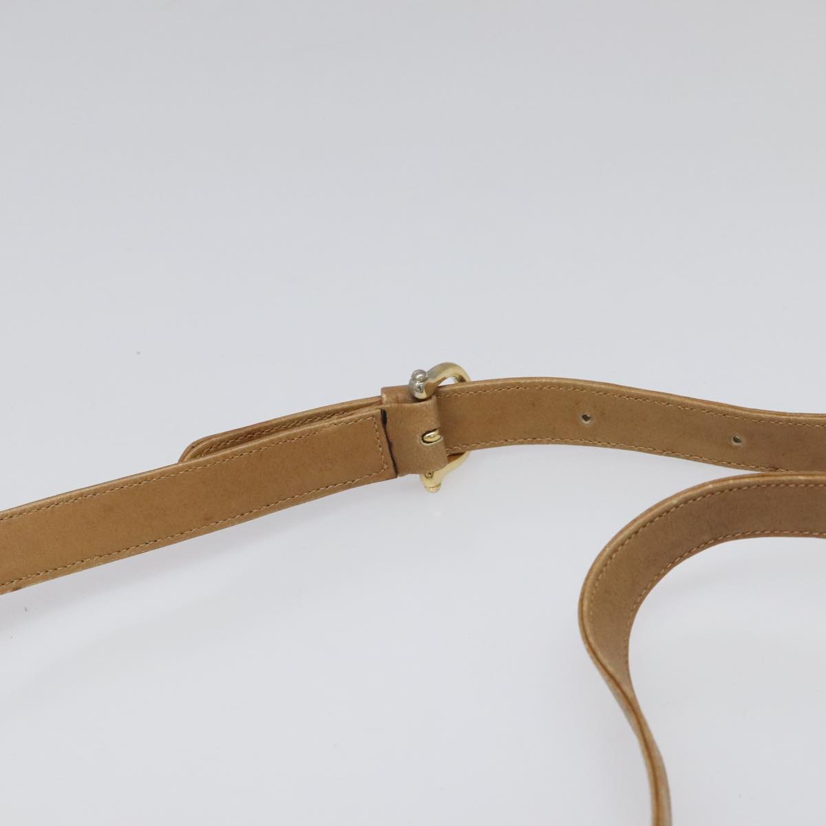 CELINE C Sulky Shoulder Bag PVC Beige Auth 104458