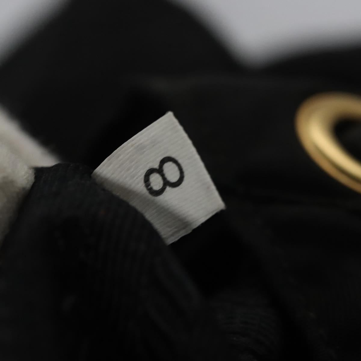 PRADA Backpack Nylon Black Auth 104486