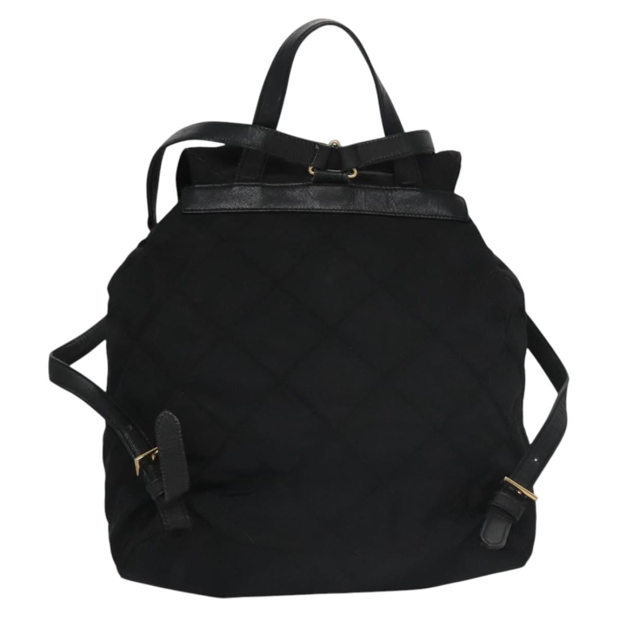 PRADA Backpack Nylon Black Auth 104486