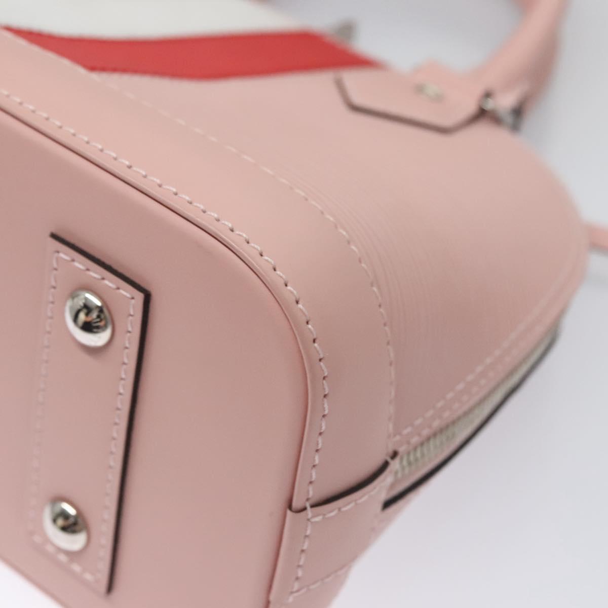 LOUIS VUITTON Epi Alma BB Hand Bag 2way Pink Rose Valerine M51961 Auth 104499S