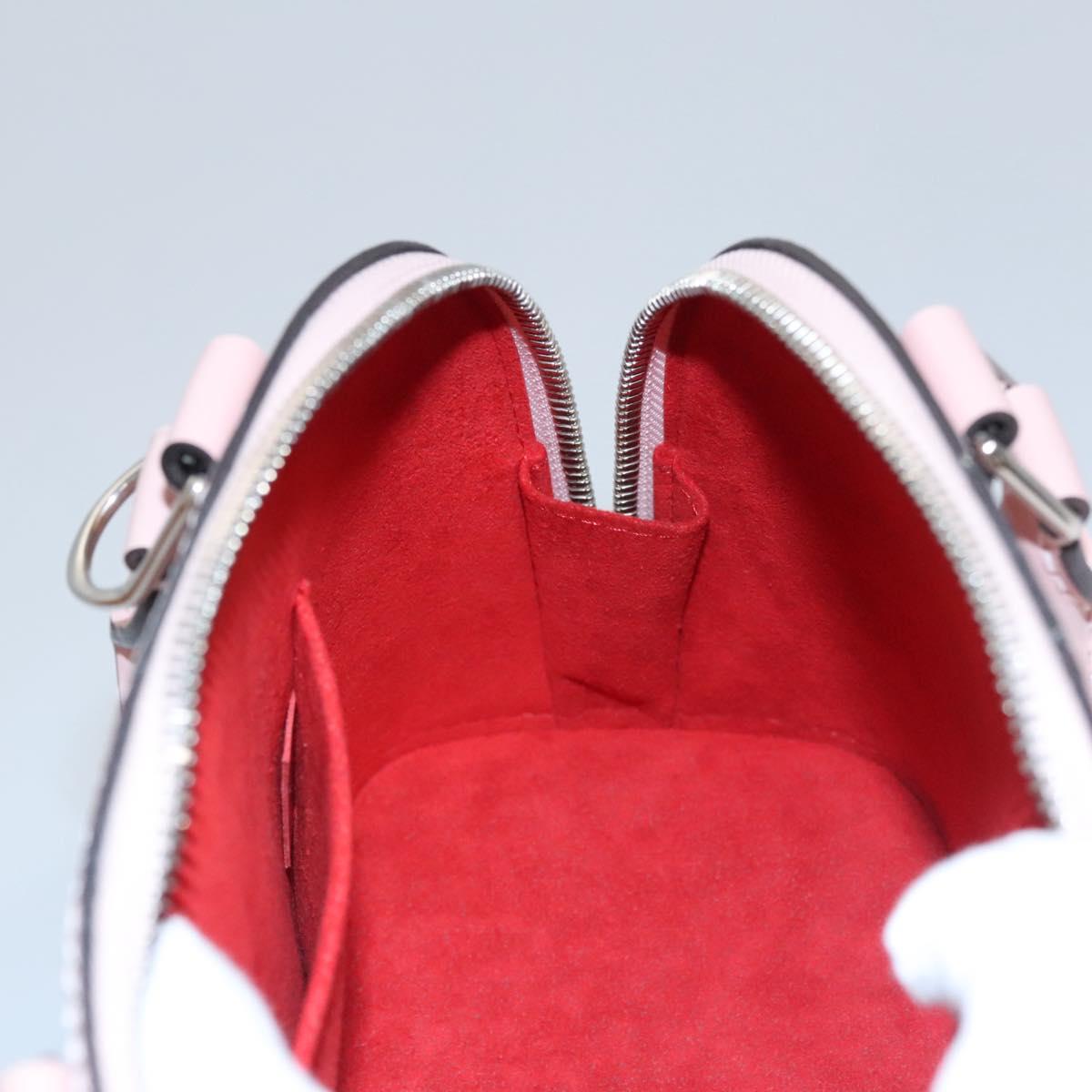 LOUIS VUITTON Epi Alma BB Hand Bag 2way Pink Rose Valerine M51961 Auth 104499S