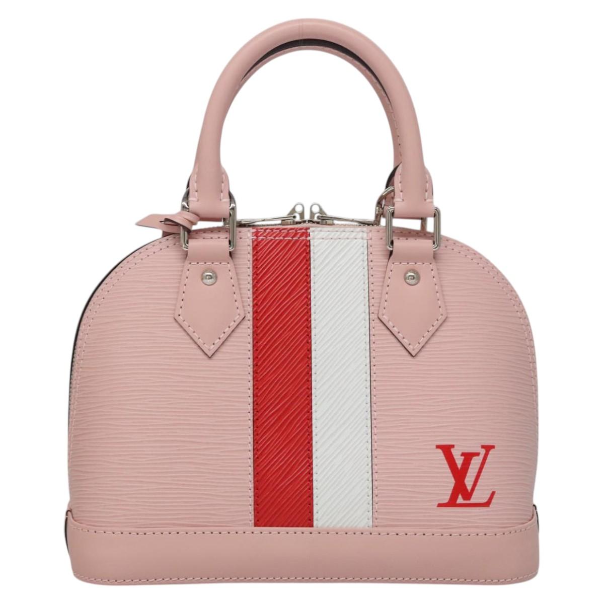 LOUIS VUITTON Epi Alma BB Hand Bag 2way Pink Rose Valerine M51961 Auth 104499S