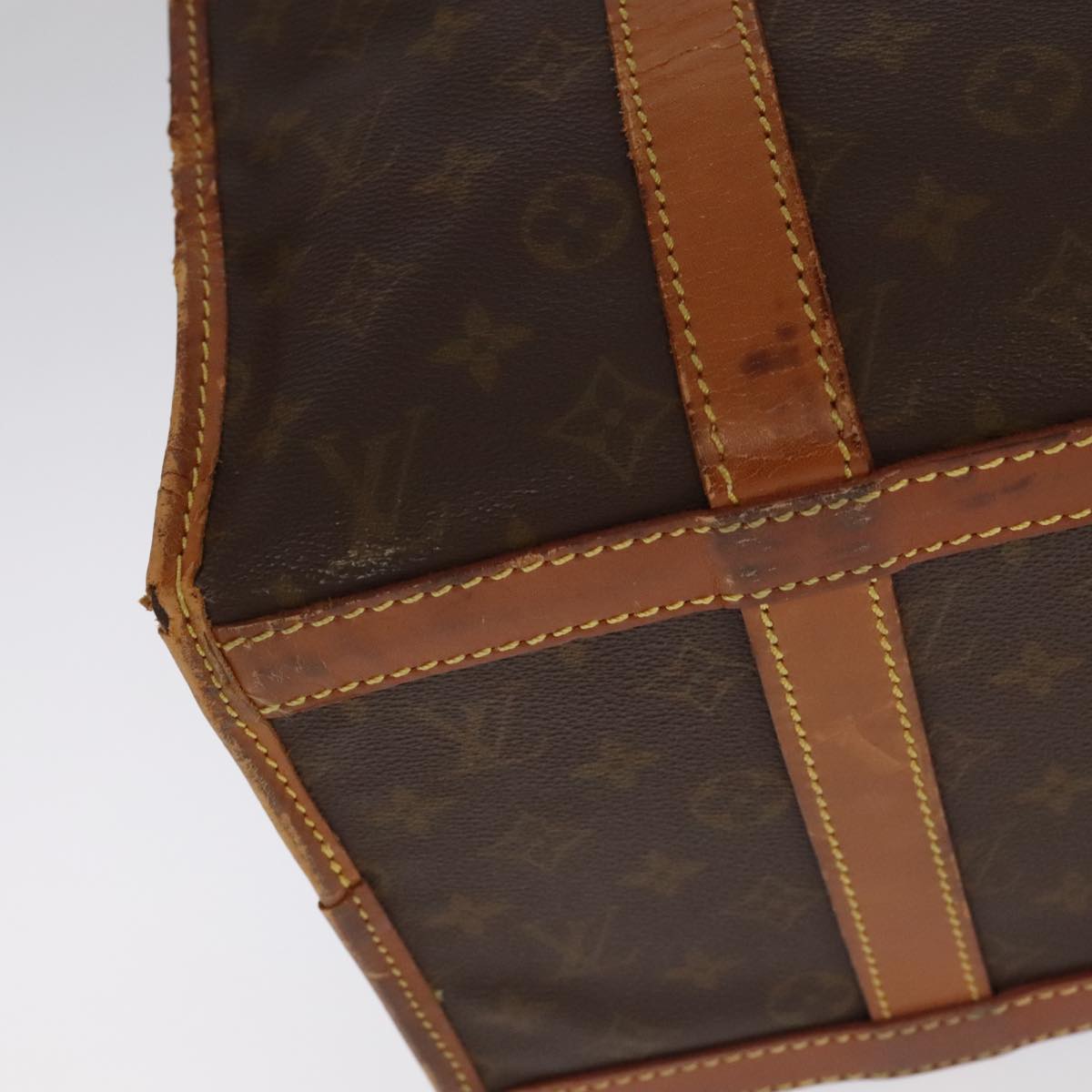 LOUIS VUITTON Monogram Sac Shan 40 Pet Carry Vintage M42024 LV Auth 104562