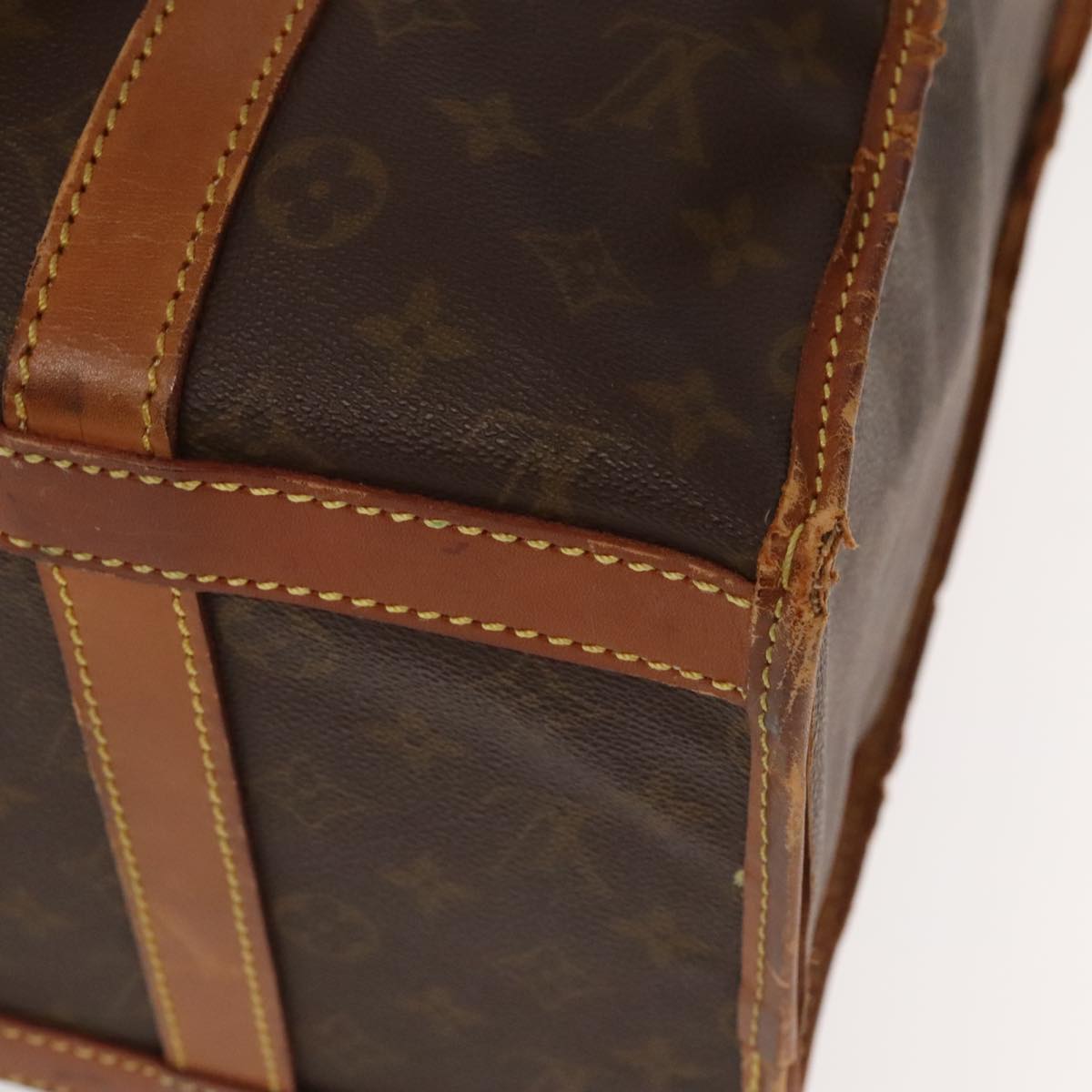 LOUIS VUITTON Monogram Sac Shan 40 Pet Carry Vintage M42024 LV Auth 104562