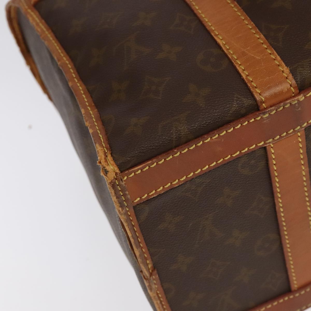 LOUIS VUITTON Monogram Sac Shan 40 Pet Carry Vintage M42024 LV Auth 104562
