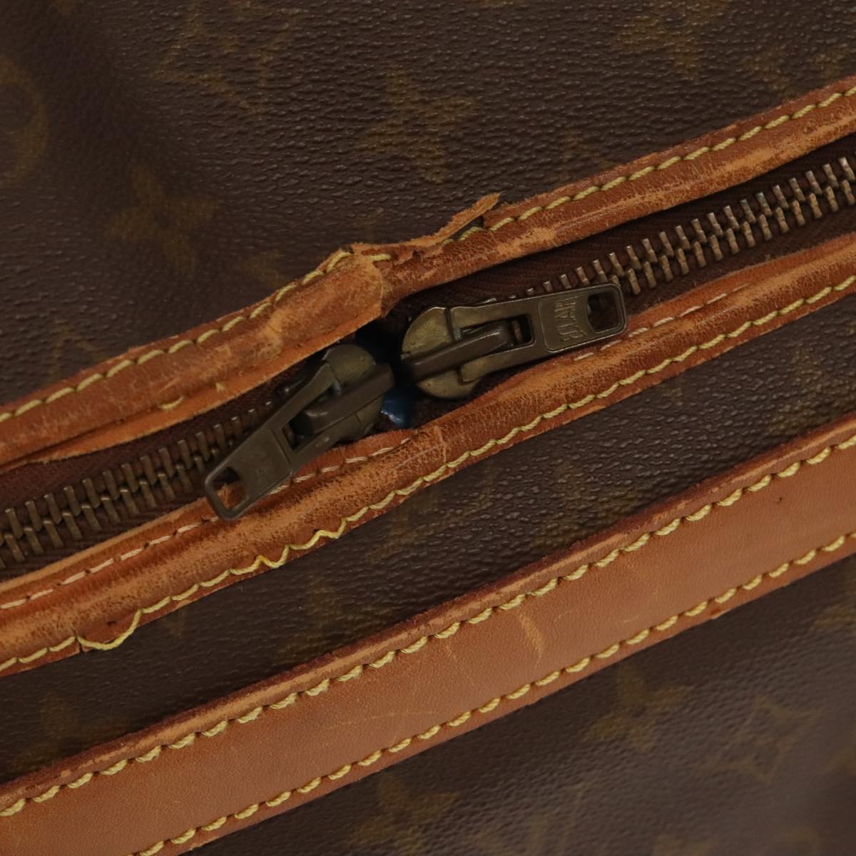 LOUIS VUITTON Monogram Sac Shan 40 Pet Carry Vintage M42024 LV Auth 104562