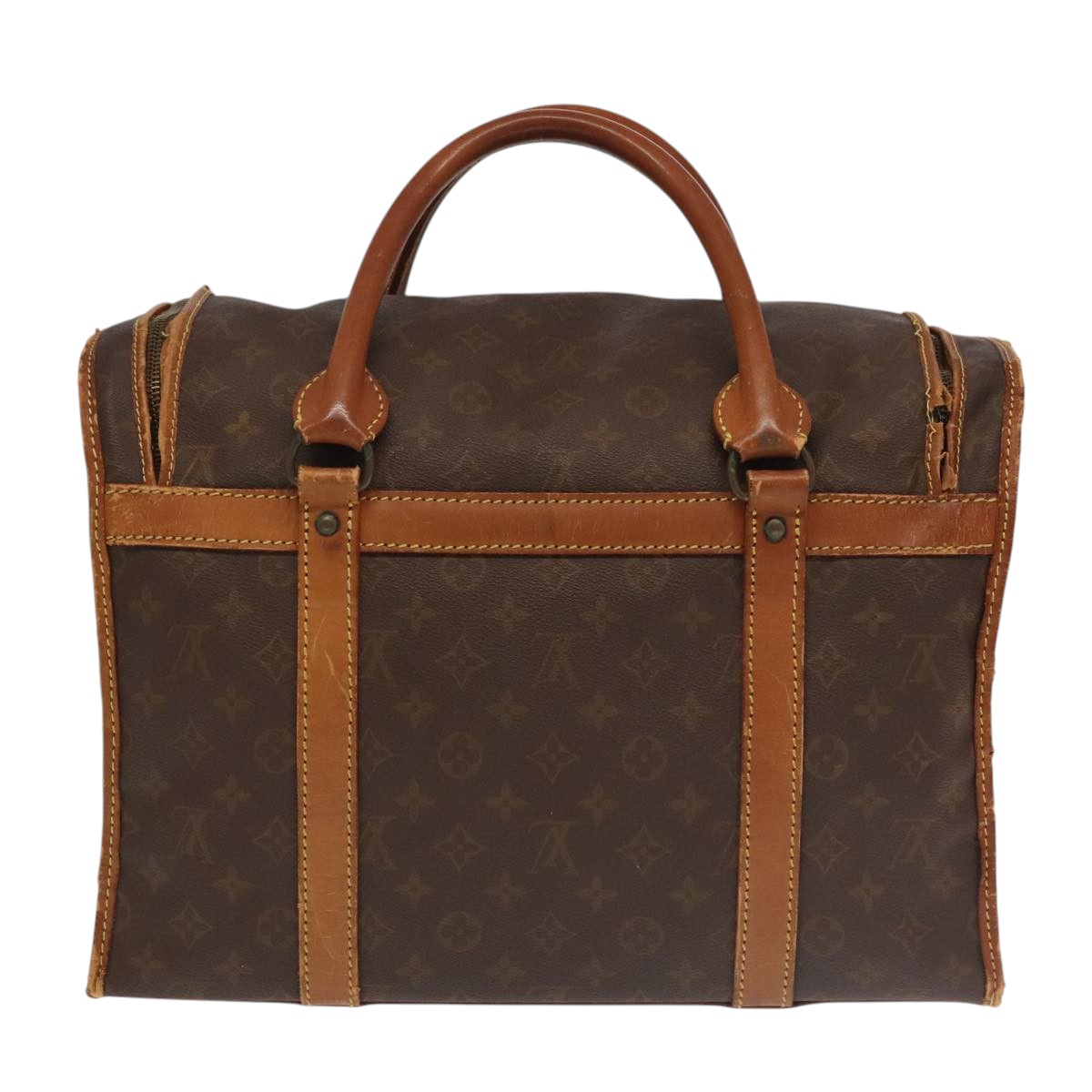 LOUIS VUITTON Monogram Sac Shan 40 Pet Carry Vintage M42024 LV Auth 104562