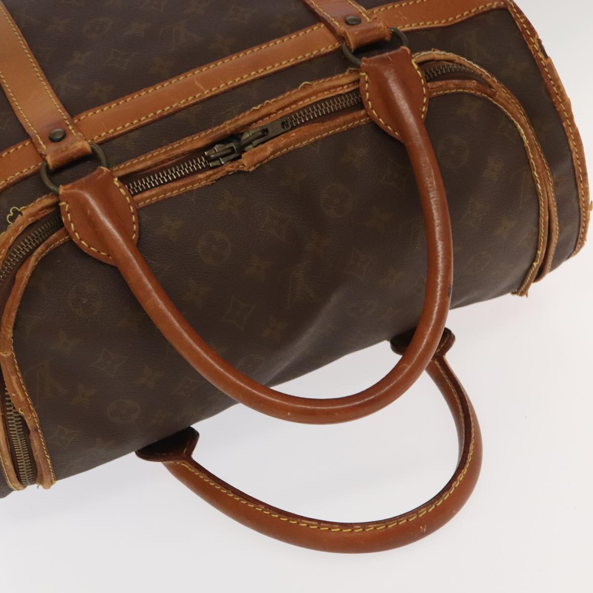 LOUIS VUITTON Monogram Sac Shan 40 Pet Carry Vintage M42024 LV Auth 104562
