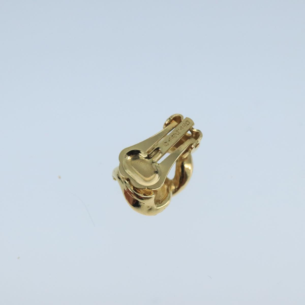 Christian Dior Earring metal Gold Tone Auth 104569