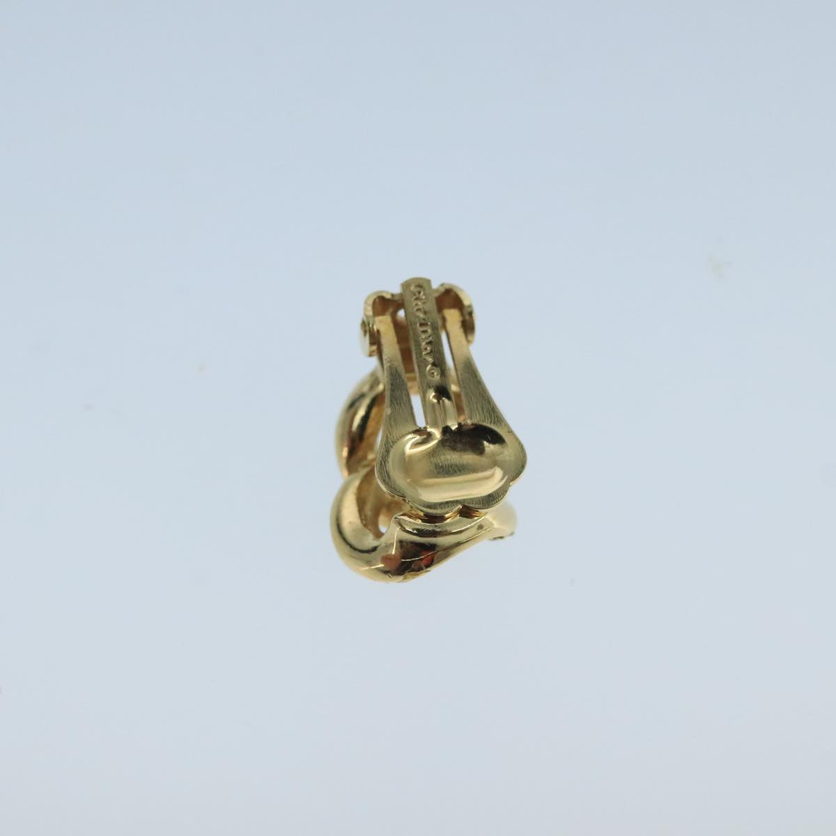 Christian Dior Earring metal Gold Tone Auth 104569