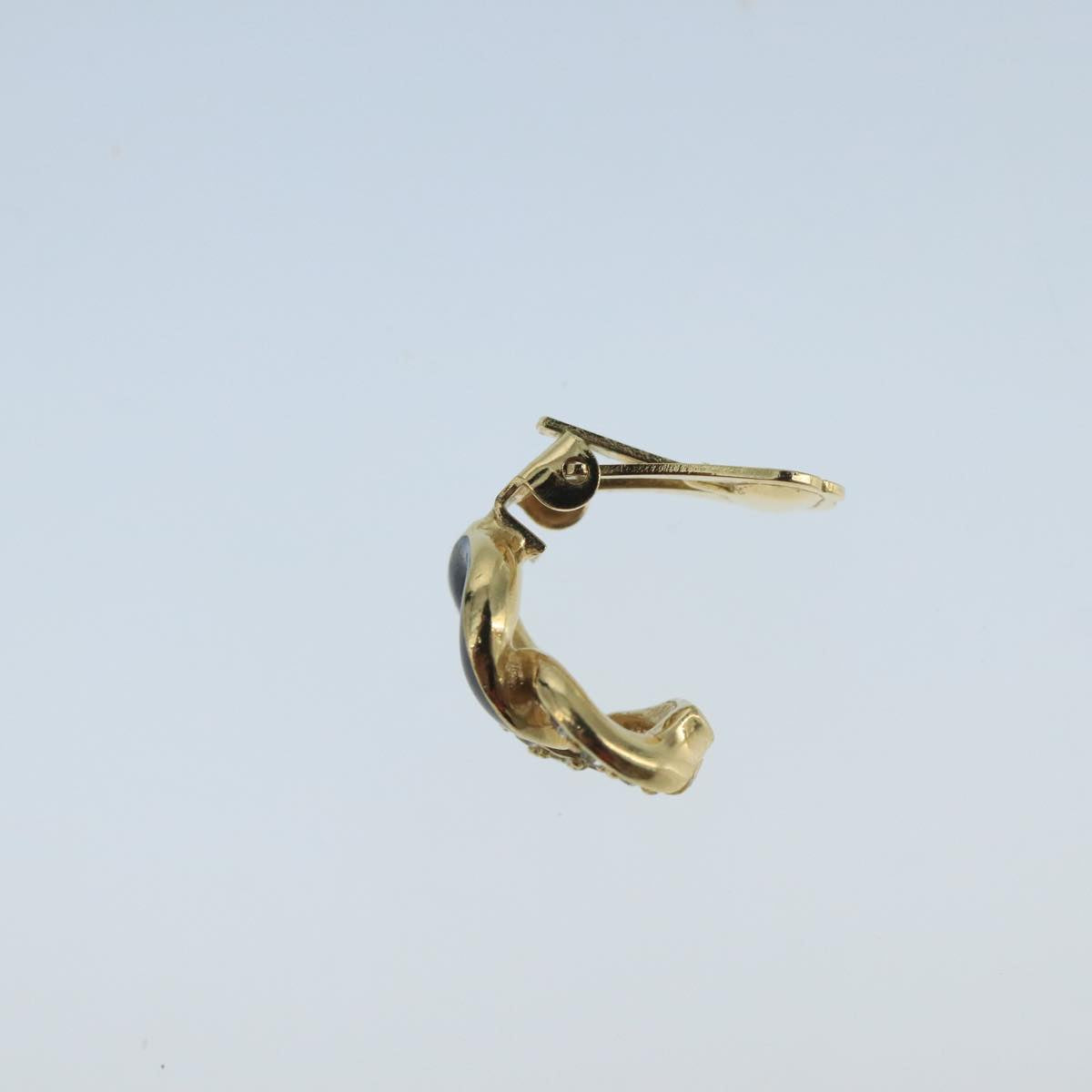 Christian Dior Earring metal Gold Tone Auth 104569
