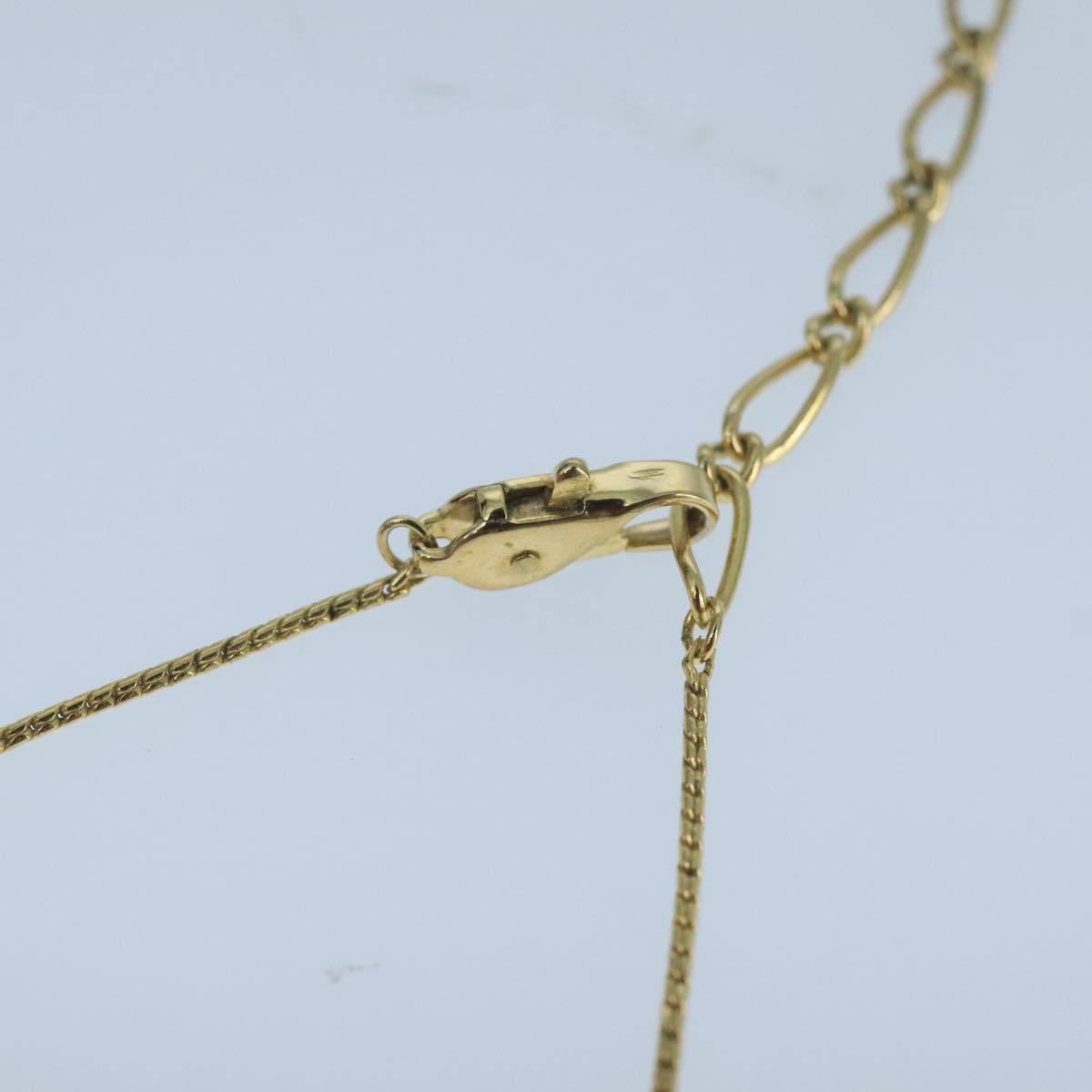 SAINT LAURENT Necklace metal Gold Auth 104576