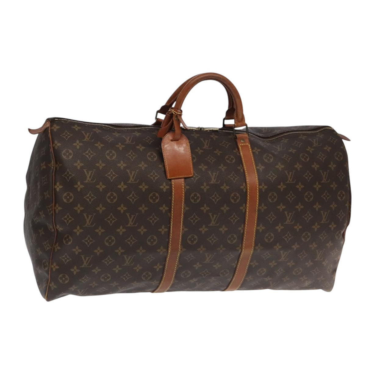 LOUIS VUITTON Monogram Keepall 60 Boston Bag M41422 LV Auth 104630