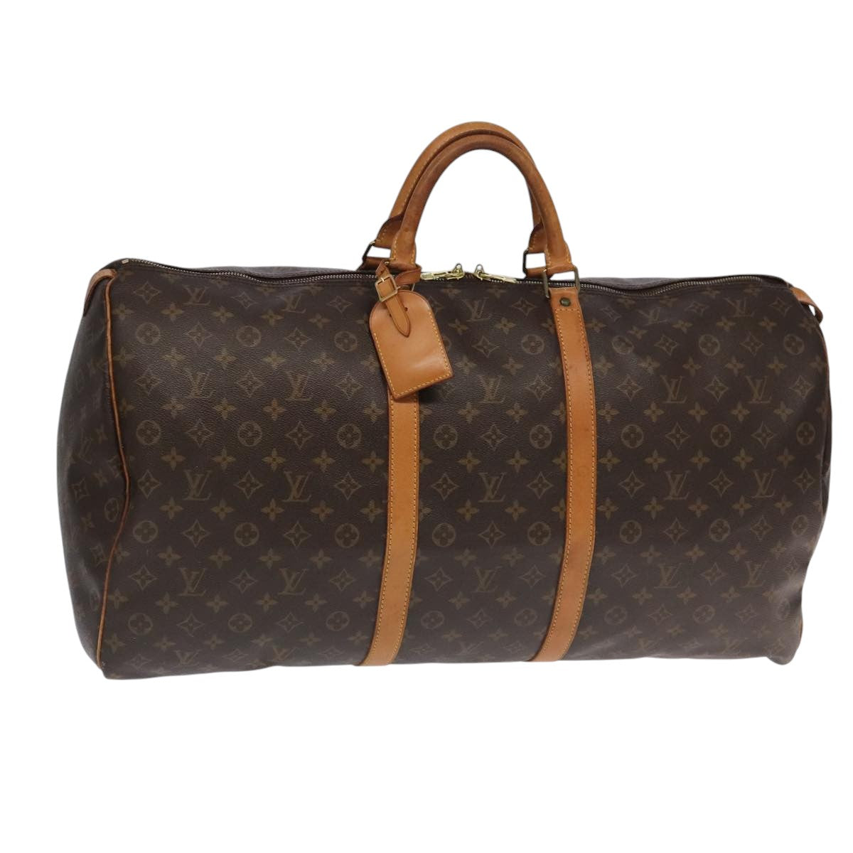 LOUIS VUITTON Monogram Keepall 60 Boston Bag M41422 LV Auth 104649