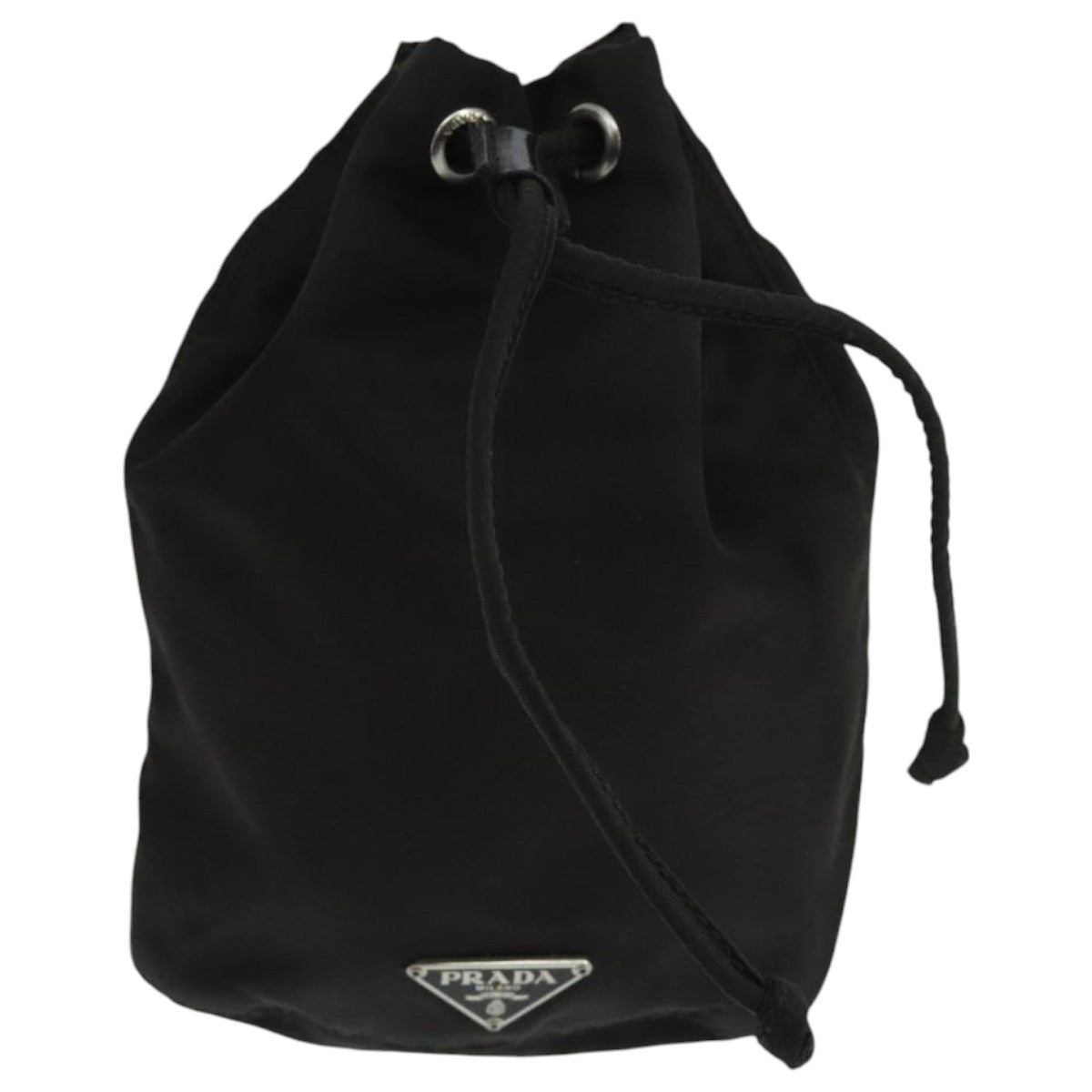PRADA Pouch Nylon Brown Auth 104657