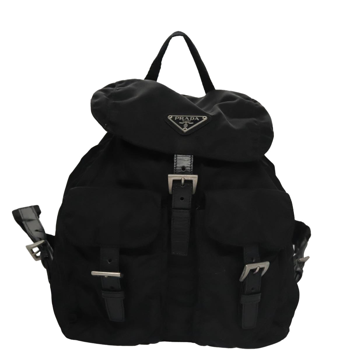 PRADA Backpack Nylon Black Auth 104744