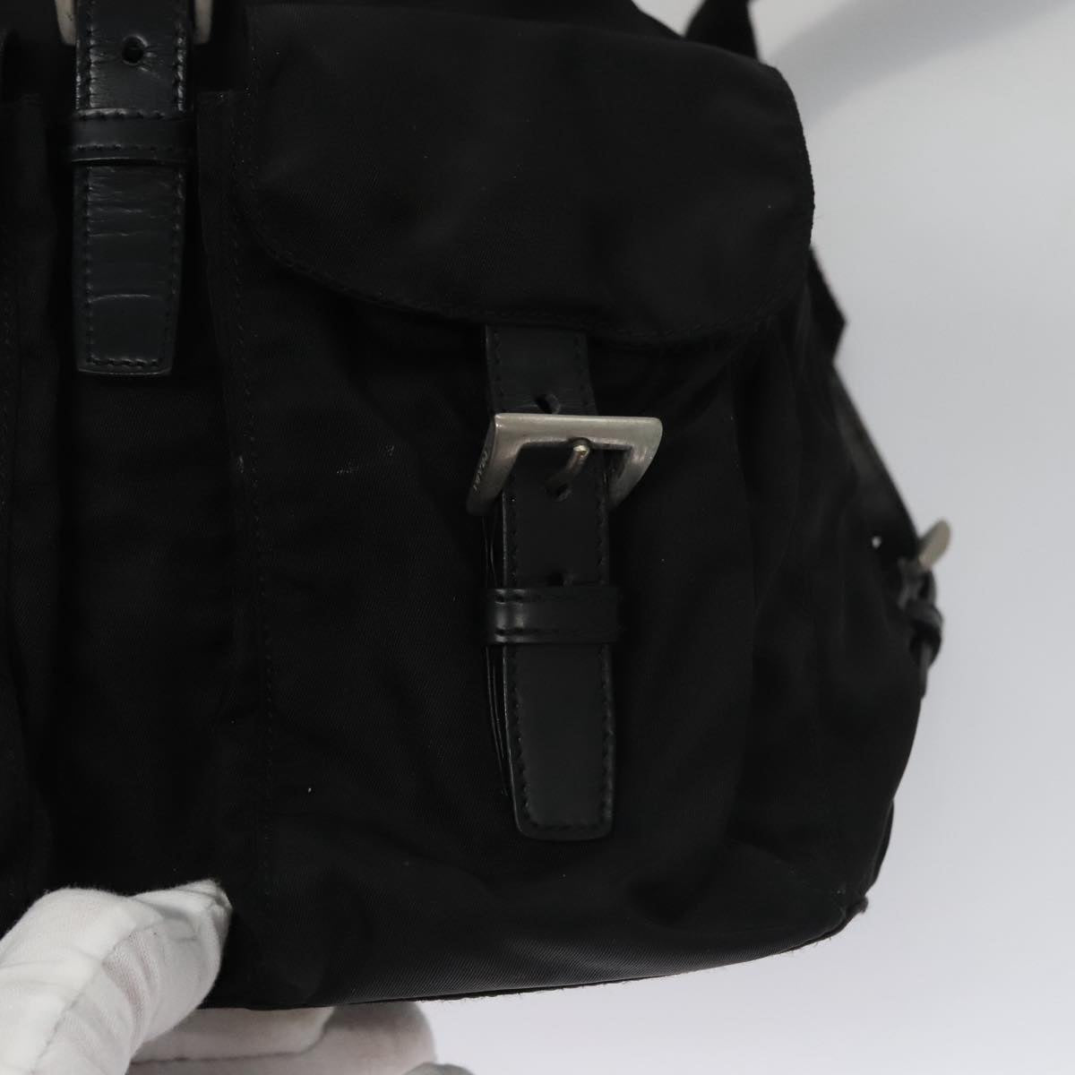 PRADA Backpack Nylon Black Auth 104744