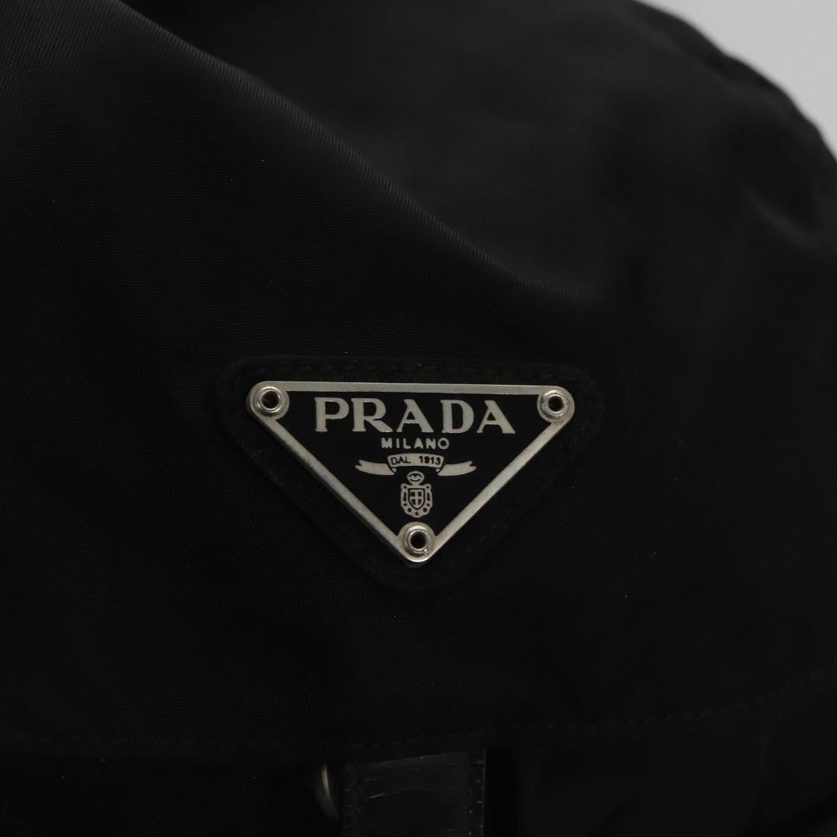 PRADA Backpack Nylon Black Auth 104744