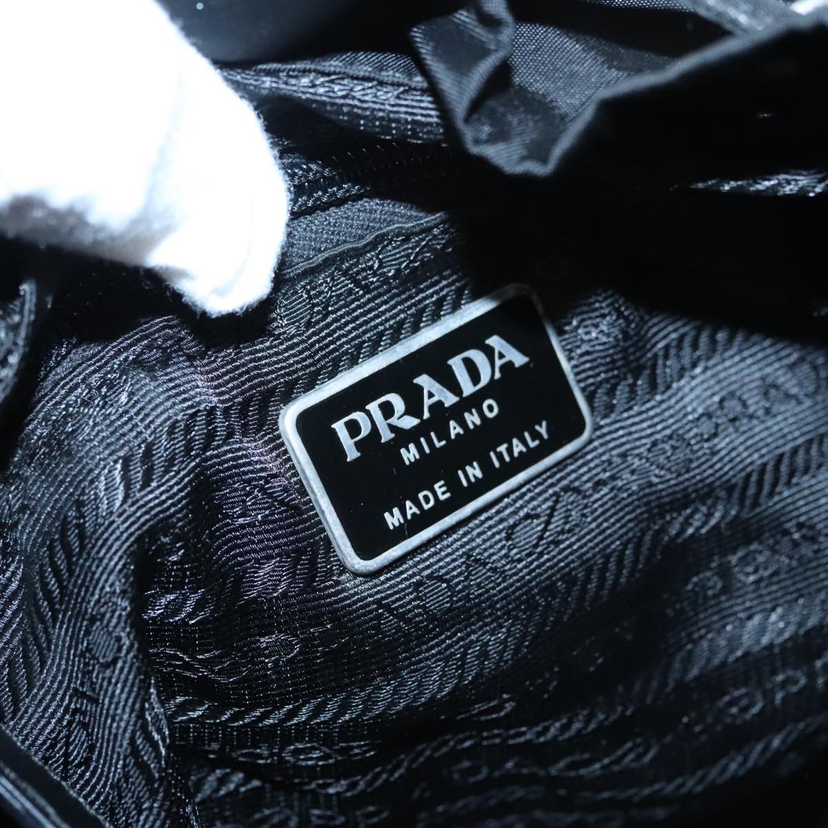 PRADA Backpack Nylon Black Auth 104744