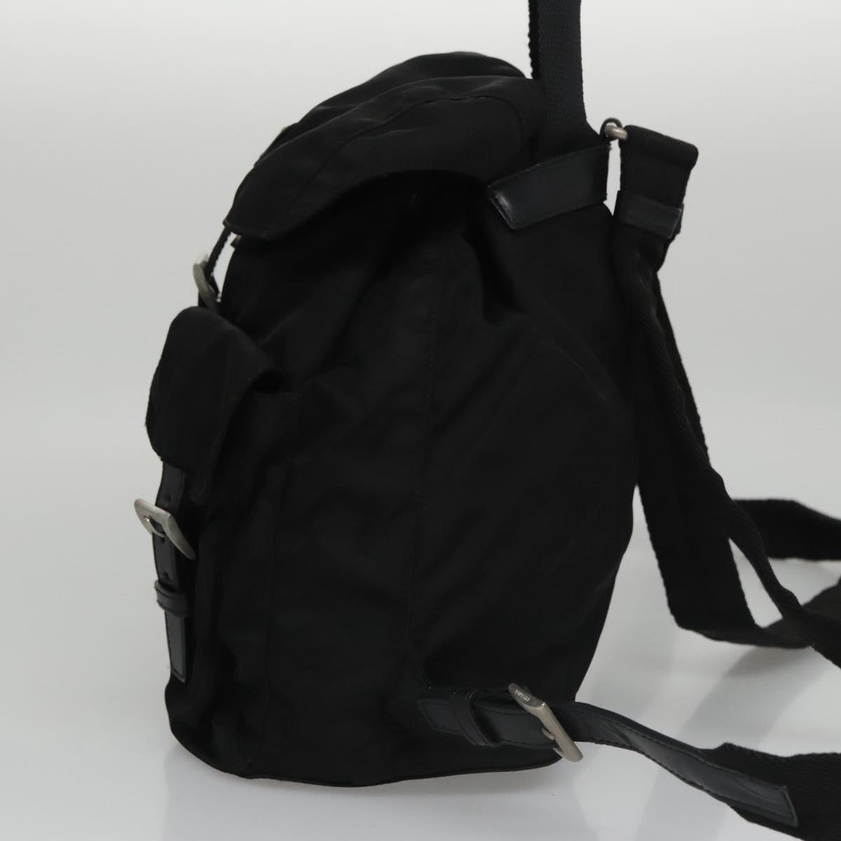 PRADA Backpack Nylon Black Auth 104744