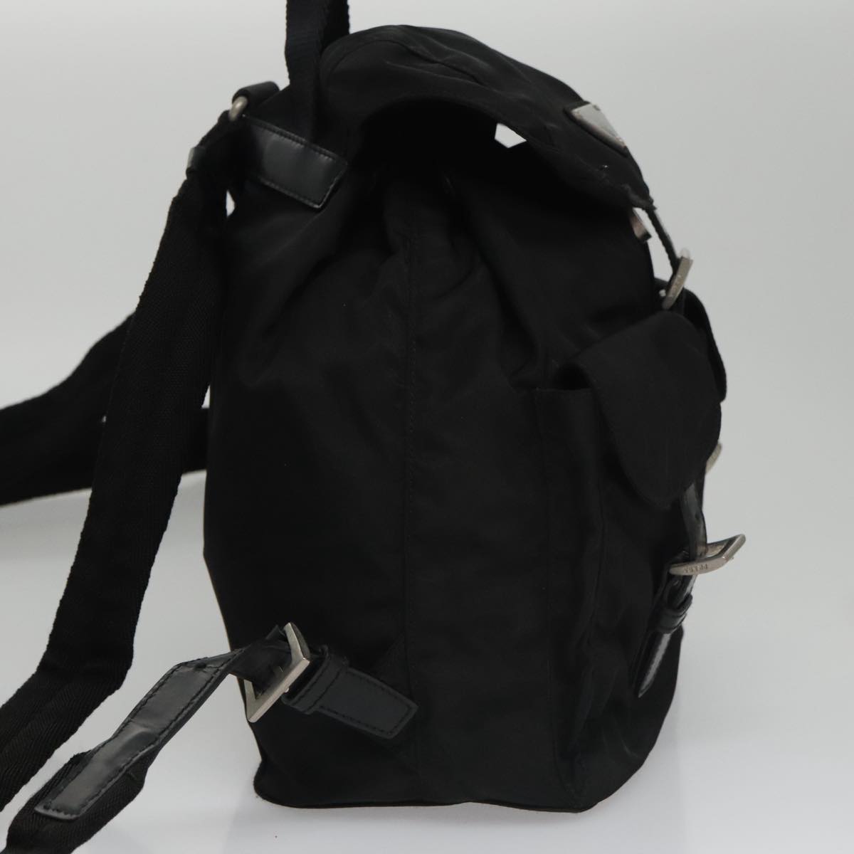 PRADA Backpack Nylon Black Auth 104744