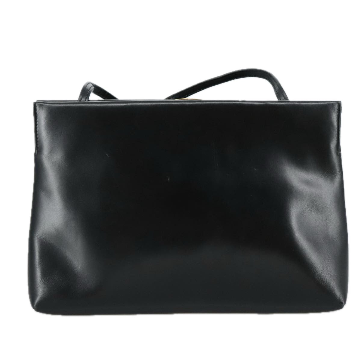 Salvatore Ferragamo Vala Shoulder Bag Leather Black Auth 104804