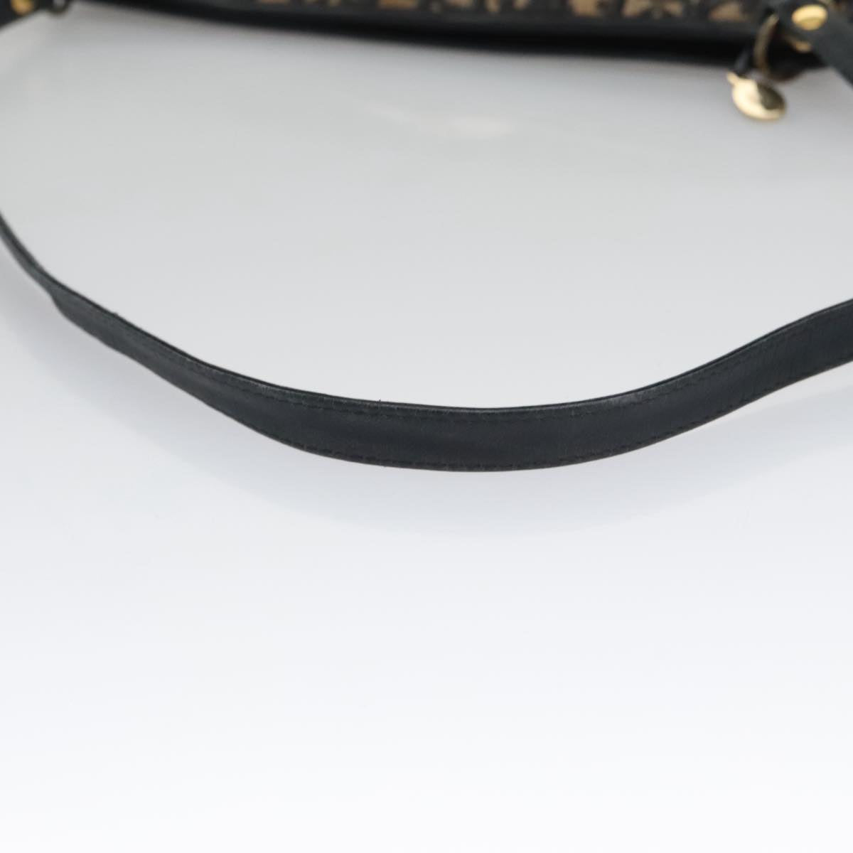Christian Dior Trotter Canvas Shoulder Bag Navy Auth 105089