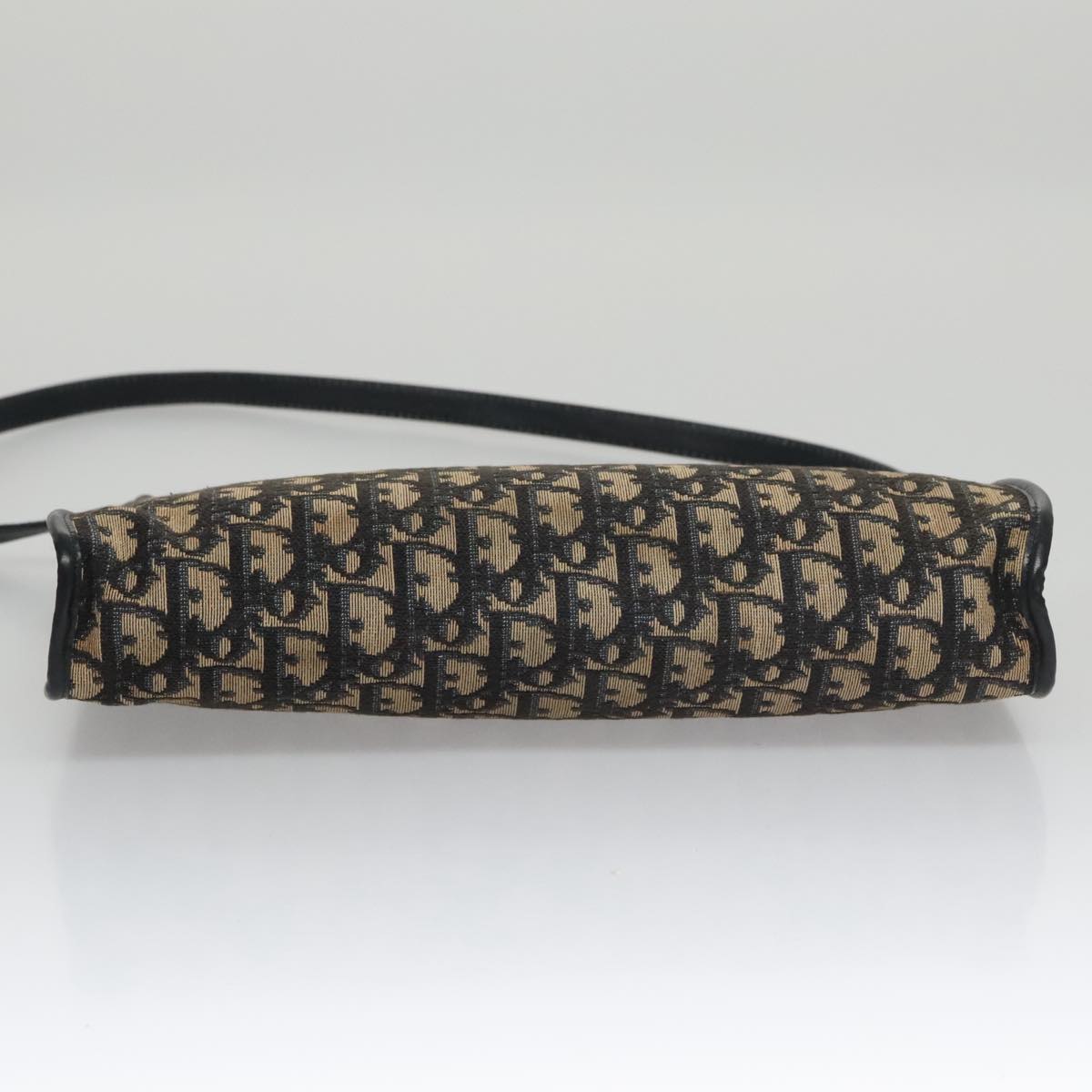 Christian Dior Trotter Canvas Shoulder Bag Navy Auth 105089