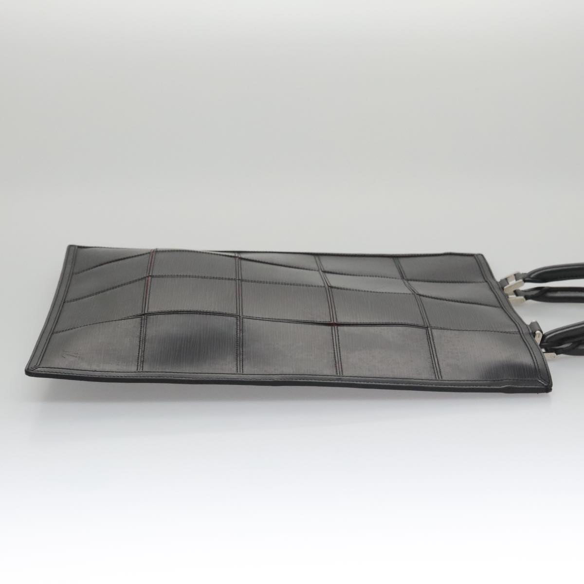 LOUIS VUITTON Epi Stretch Silver Fizz Hand Bag Black M54622 LV Auth 105153A