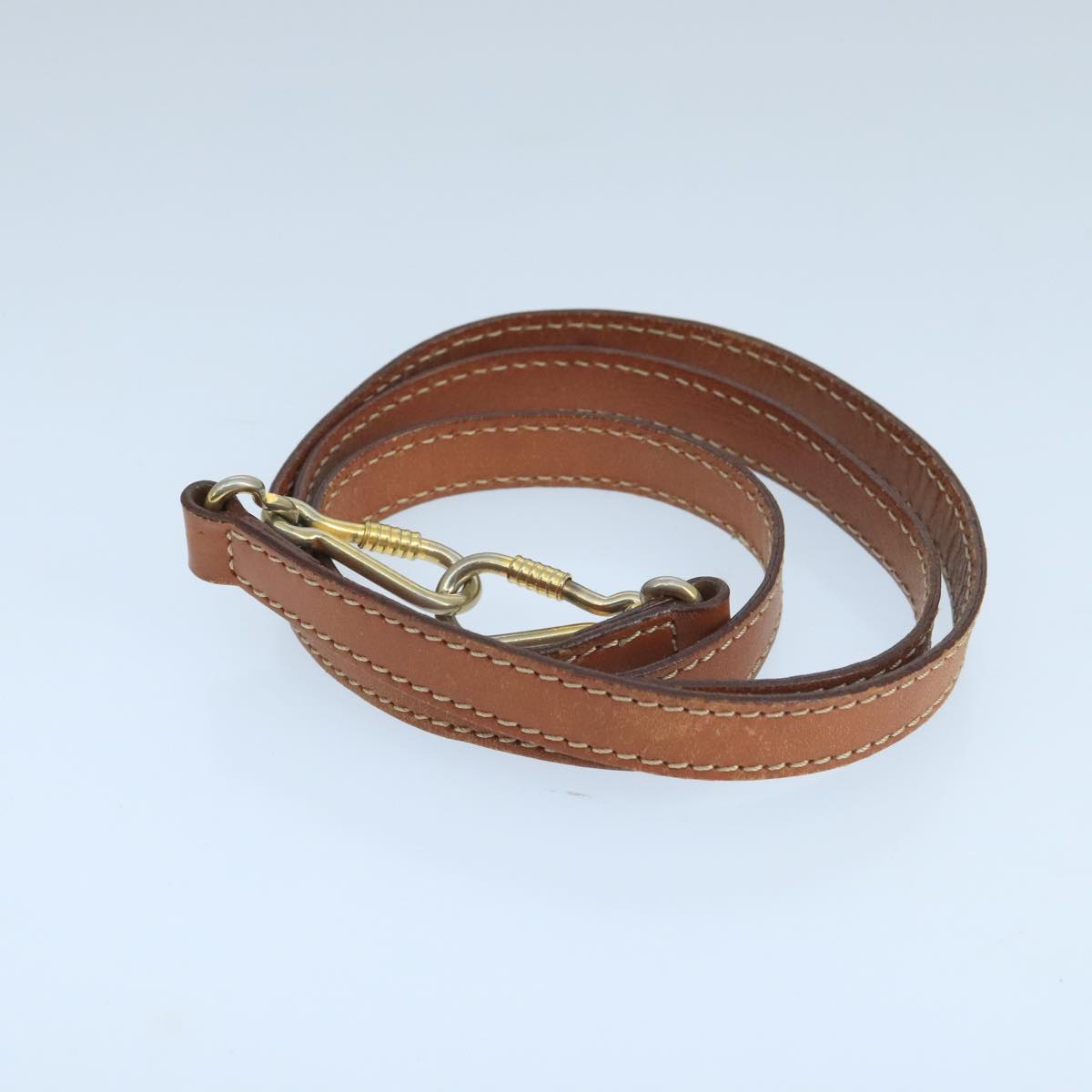 CELINE Macadam Canvas Hand Bag PVC Leather 2way Brown Gold Auth 105267