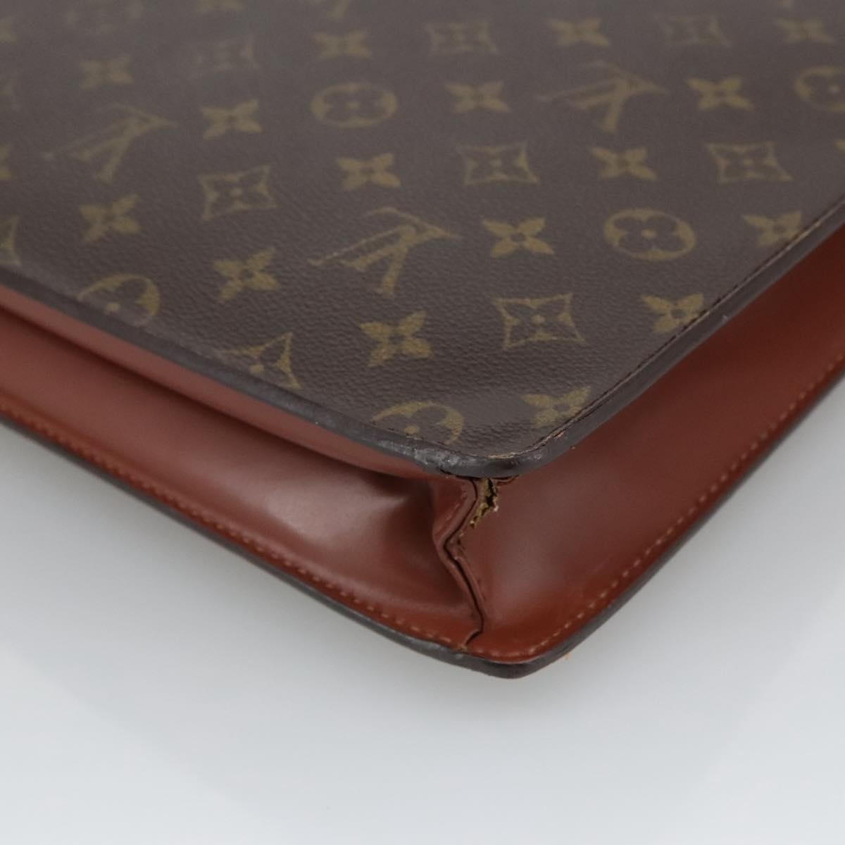 LOUIS VUITTON Monogram Porte Documents Bandouliere Bag M53338 LV Auth 105277