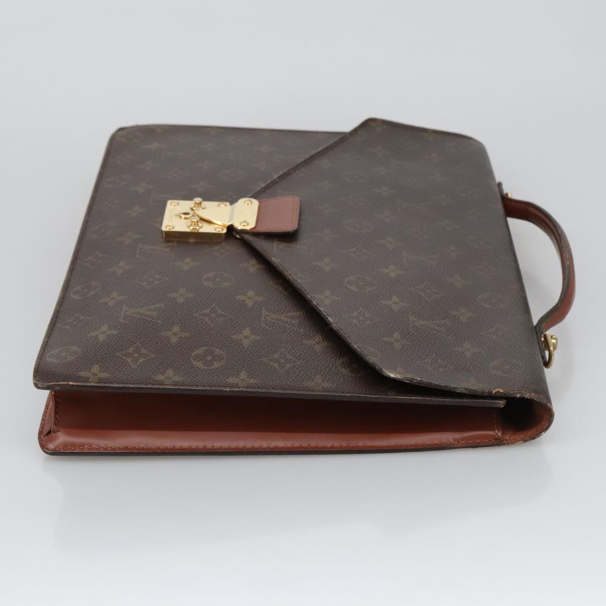 LOUIS VUITTON Monogram Porte Documents Bandouliere Bag M53338 LV Auth 105277