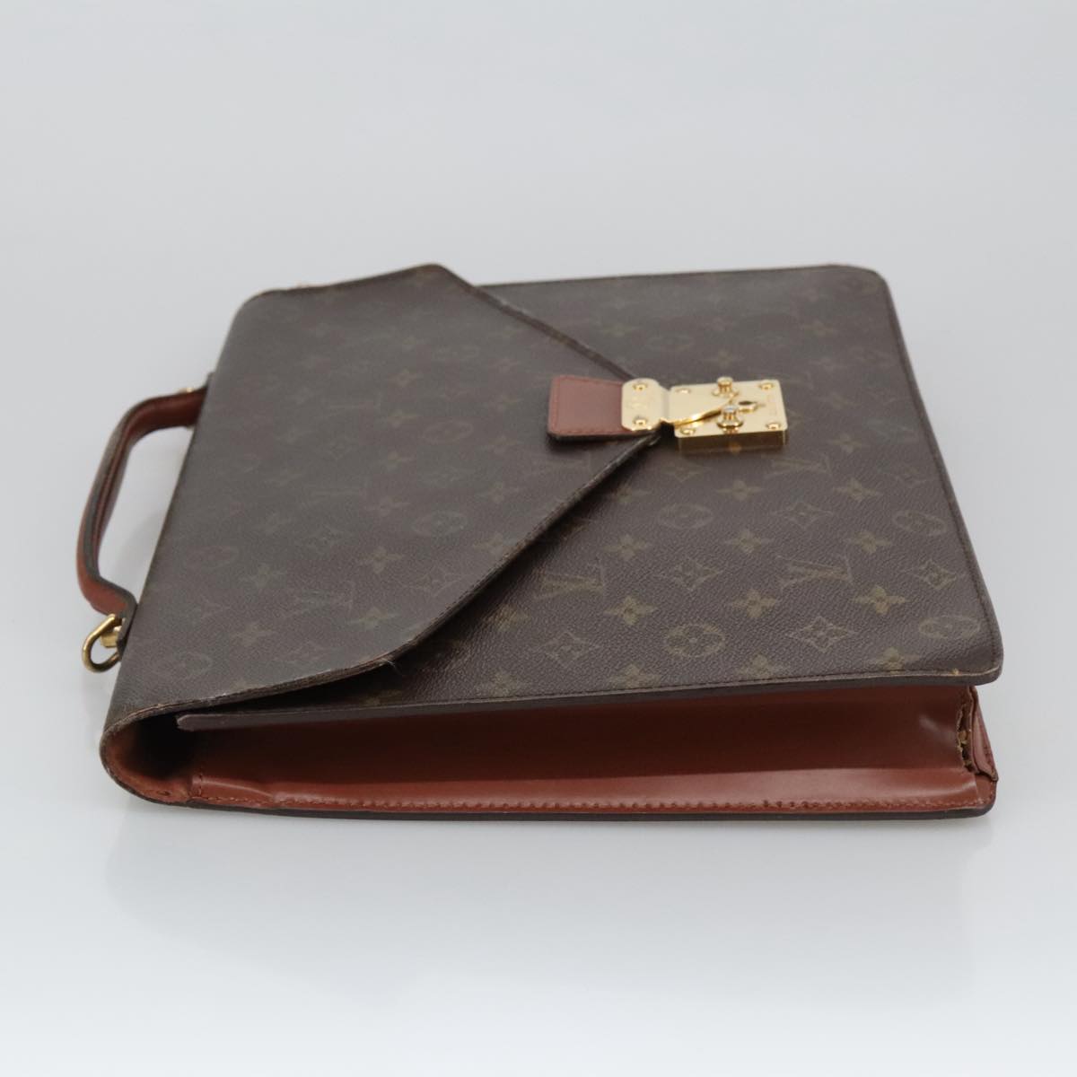 LOUIS VUITTON Monogram Porte Documents Bandouliere Bag M53338 LV Auth 105277