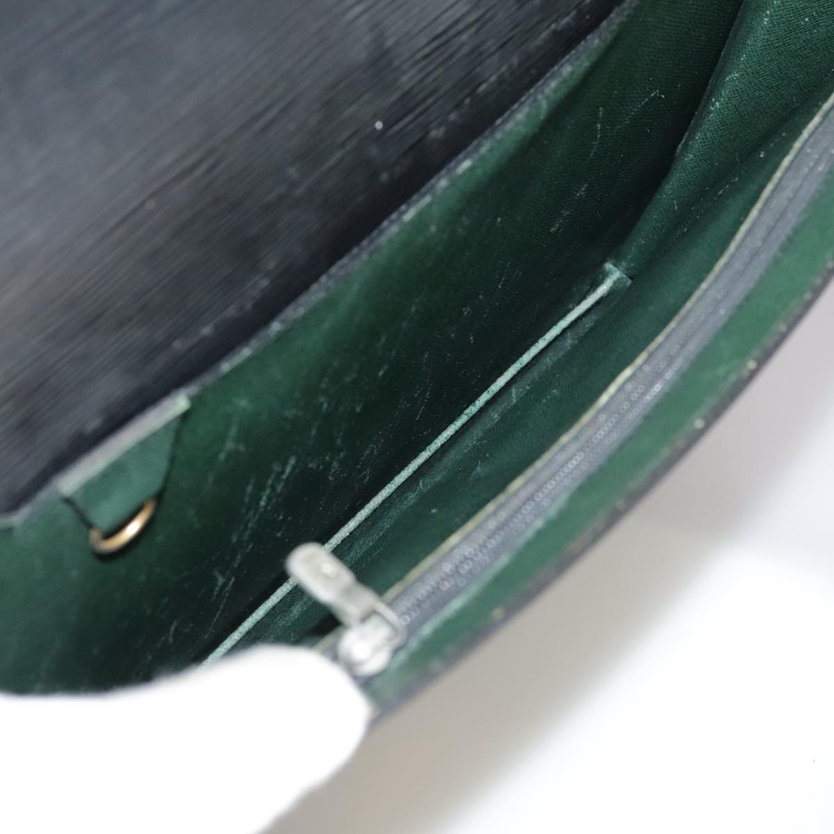 LOUIS VUITTON Epi Porte Documents Bandouliere Briefcase Black M54462 Auth 105325